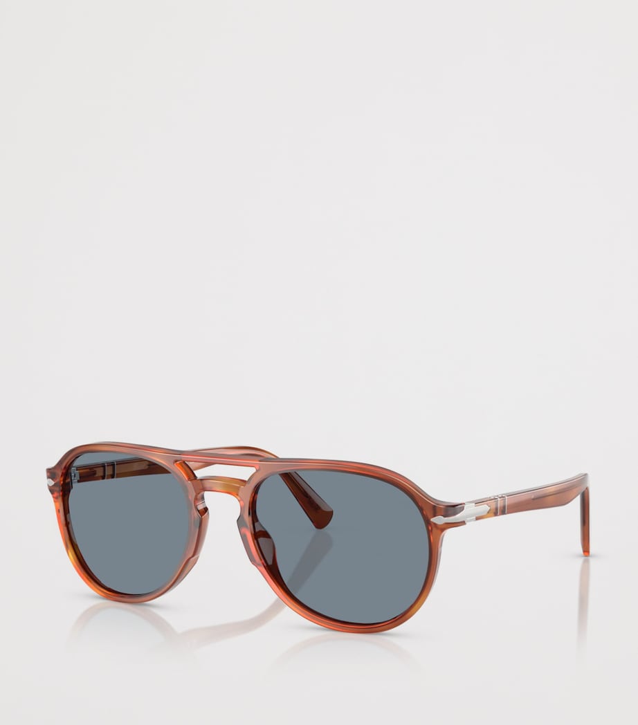 Persol Acetate Pilot Sunglasses Brown Image 2