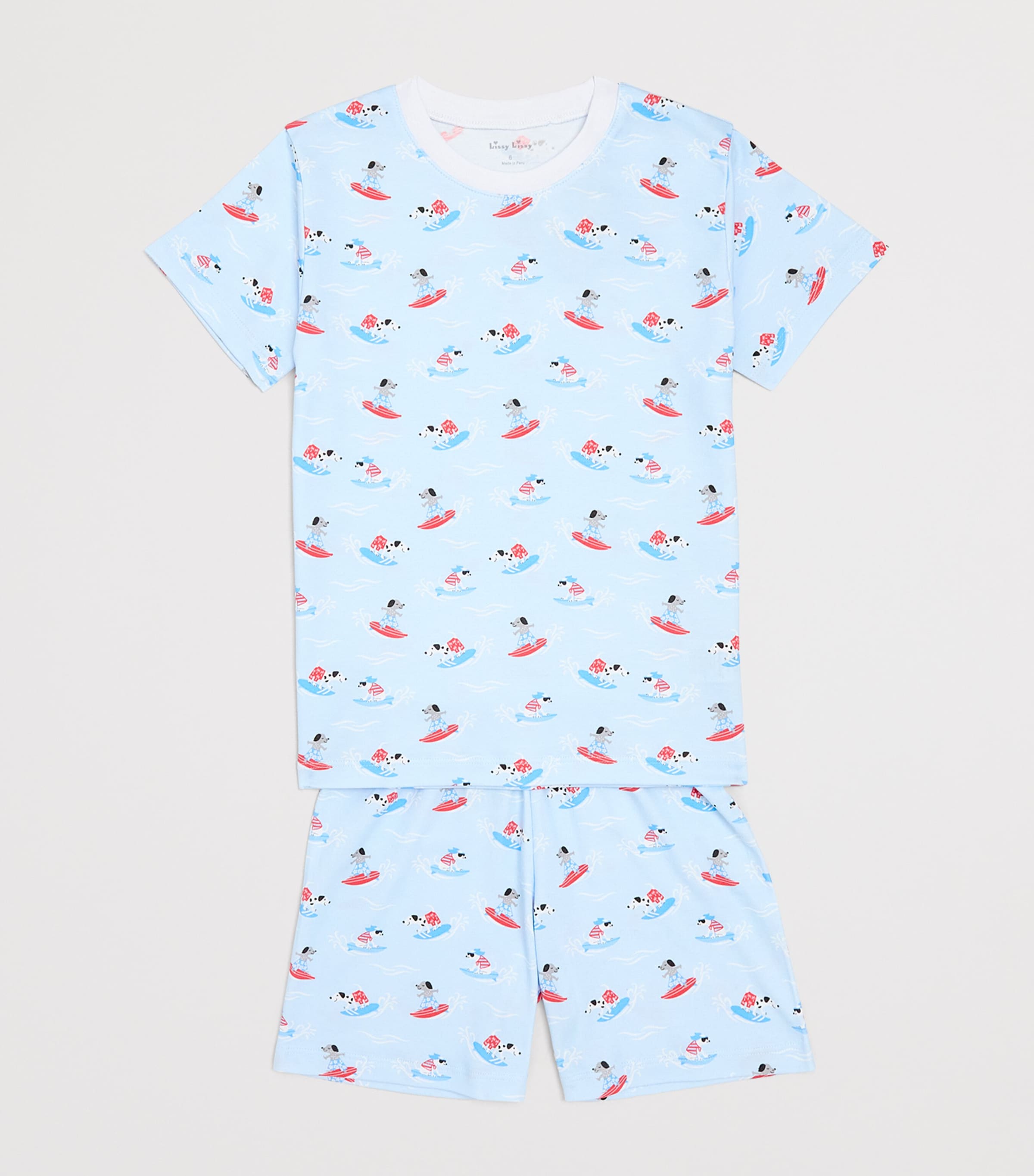 Kissy Kissy Pima Cotton Beach Pups Pyjama Top  (2-6 Years) Beach Pups Image 3