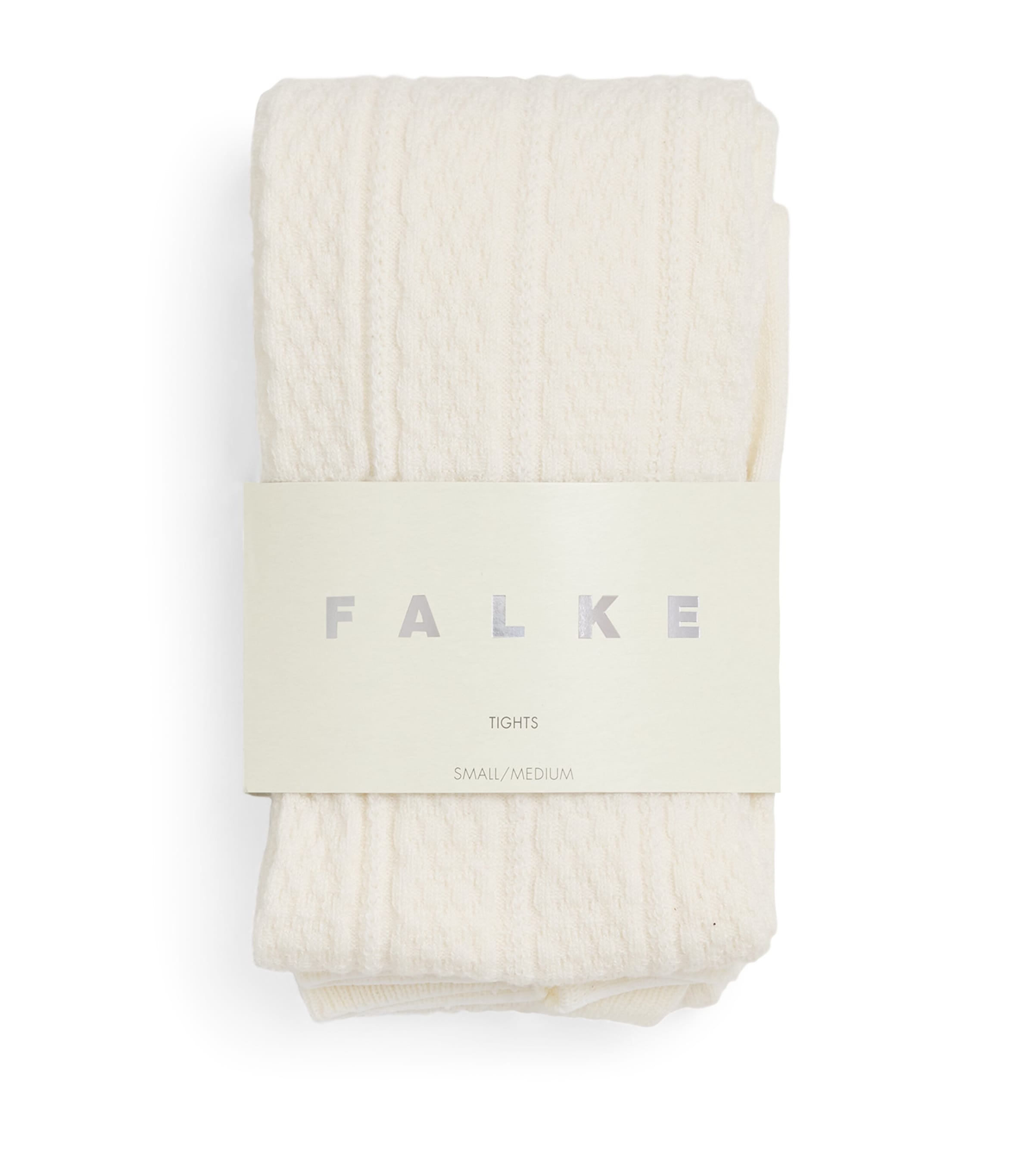 Shop Falke Needlepoint Tights In Ivory