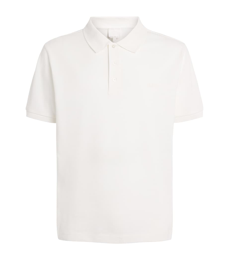 A.P.C. Mens Cotton Logo Polo Shirt Aab White Image 1
