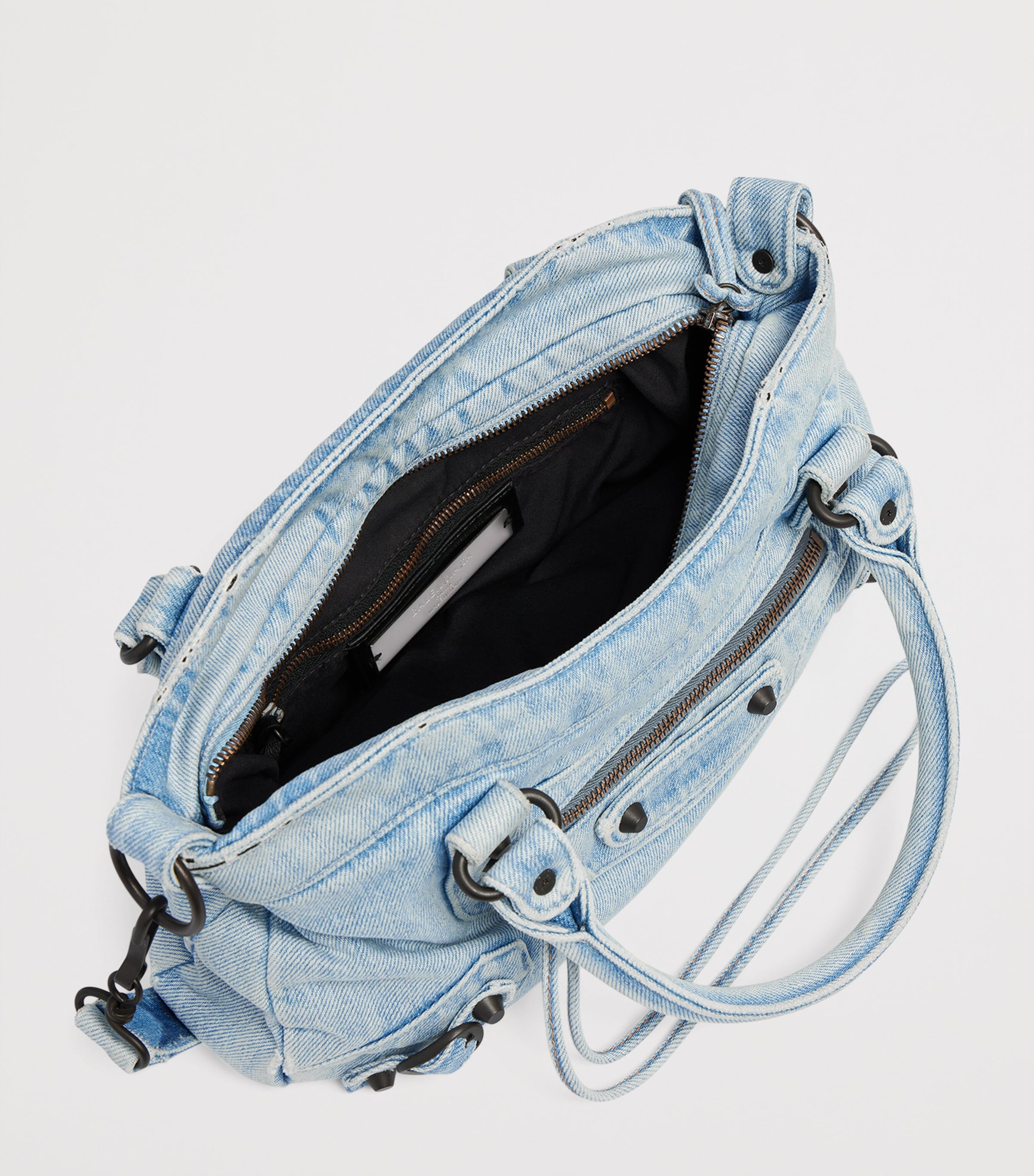 Balenciaga Denim Le City First Top-Handle Bag Image 5