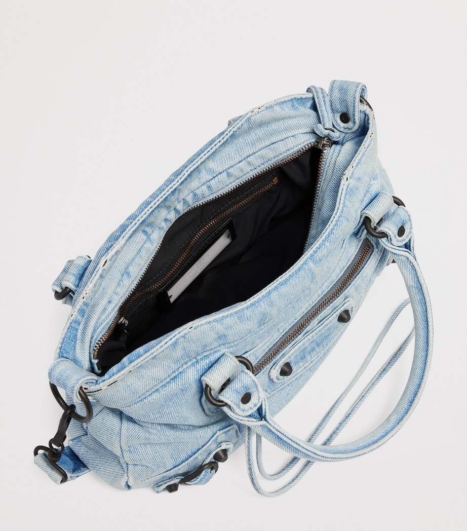 Balenciaga Denim Le City First Top-Handle Bag Image 5