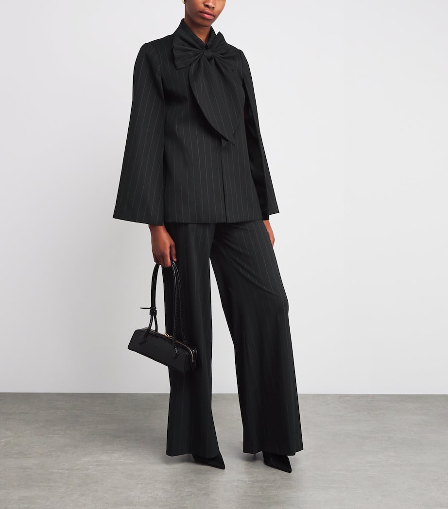 Olivia Wide-Leg Trousers G980 BLACK/OFF WHITE Image 2