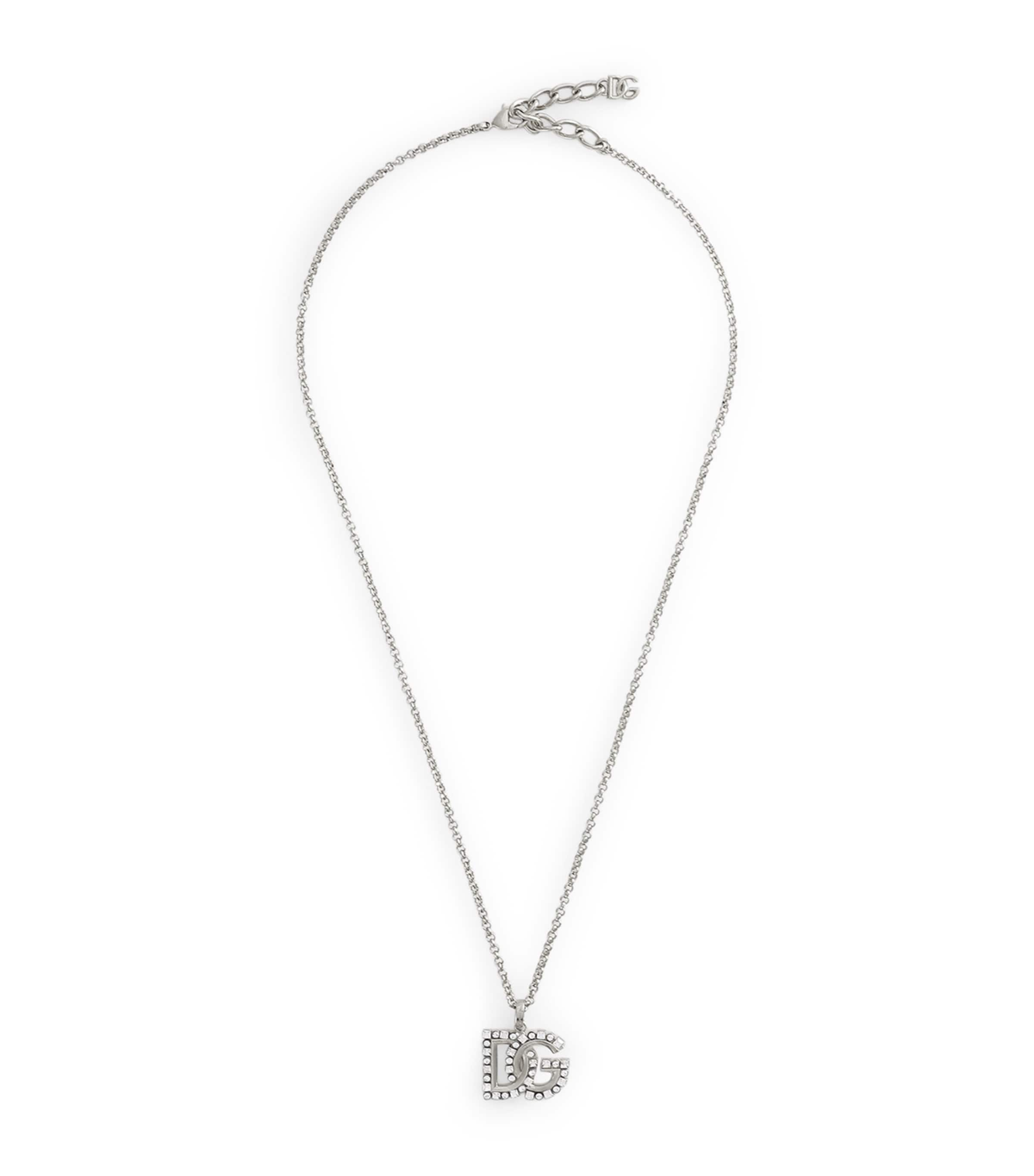 DOLCE & GABBANA DG LOGO NECKLACE 