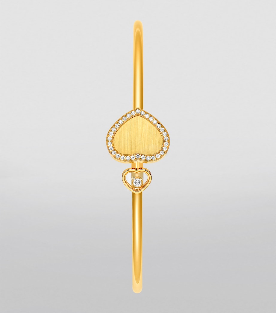Yellow Gold and Diamond Happy Hearts Golden Hearts Bangle 18K YELLOW GOLD Image 5