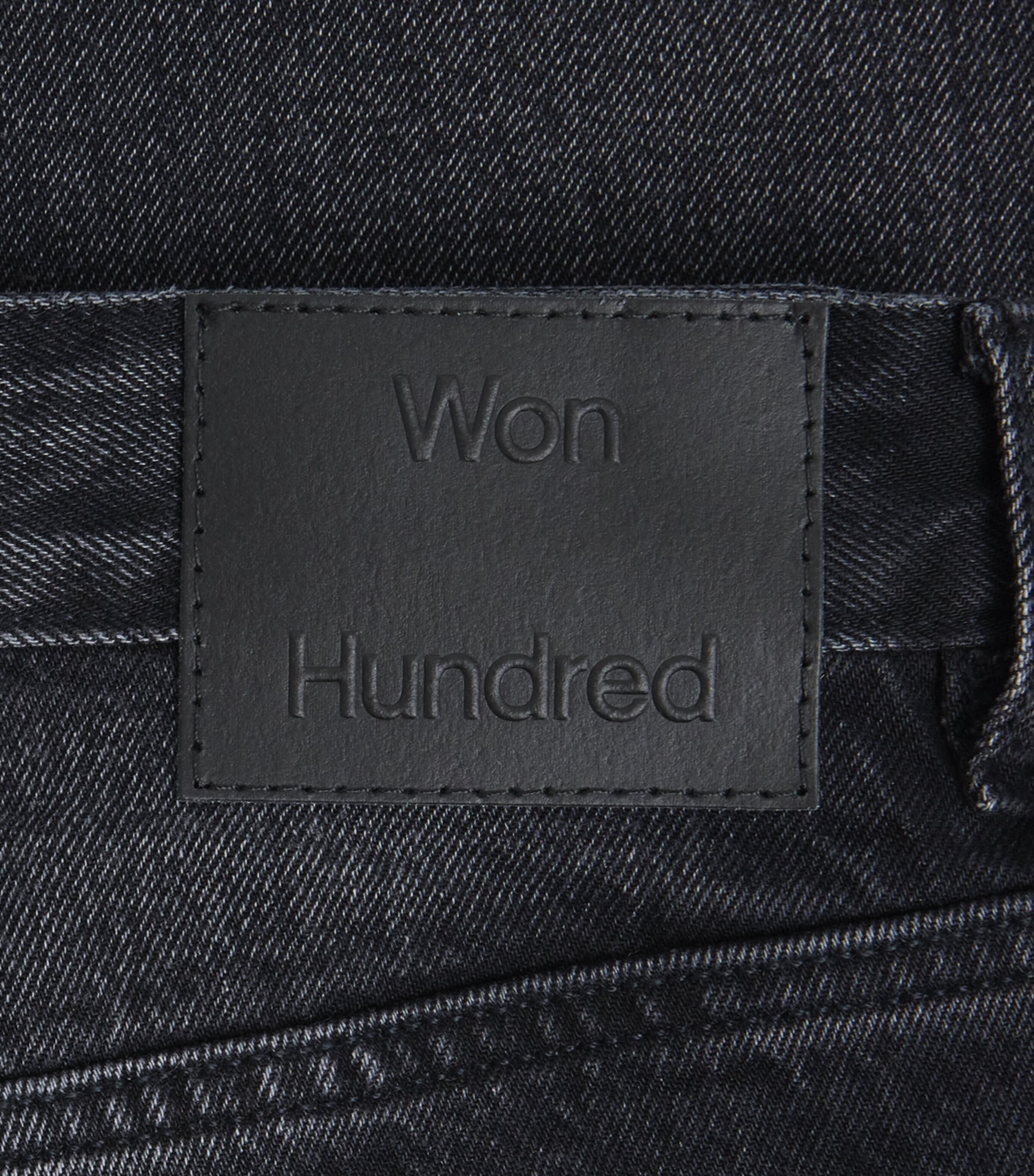 Won Hundred Mens Genoa Straight Jeans Sim Black Image 6
