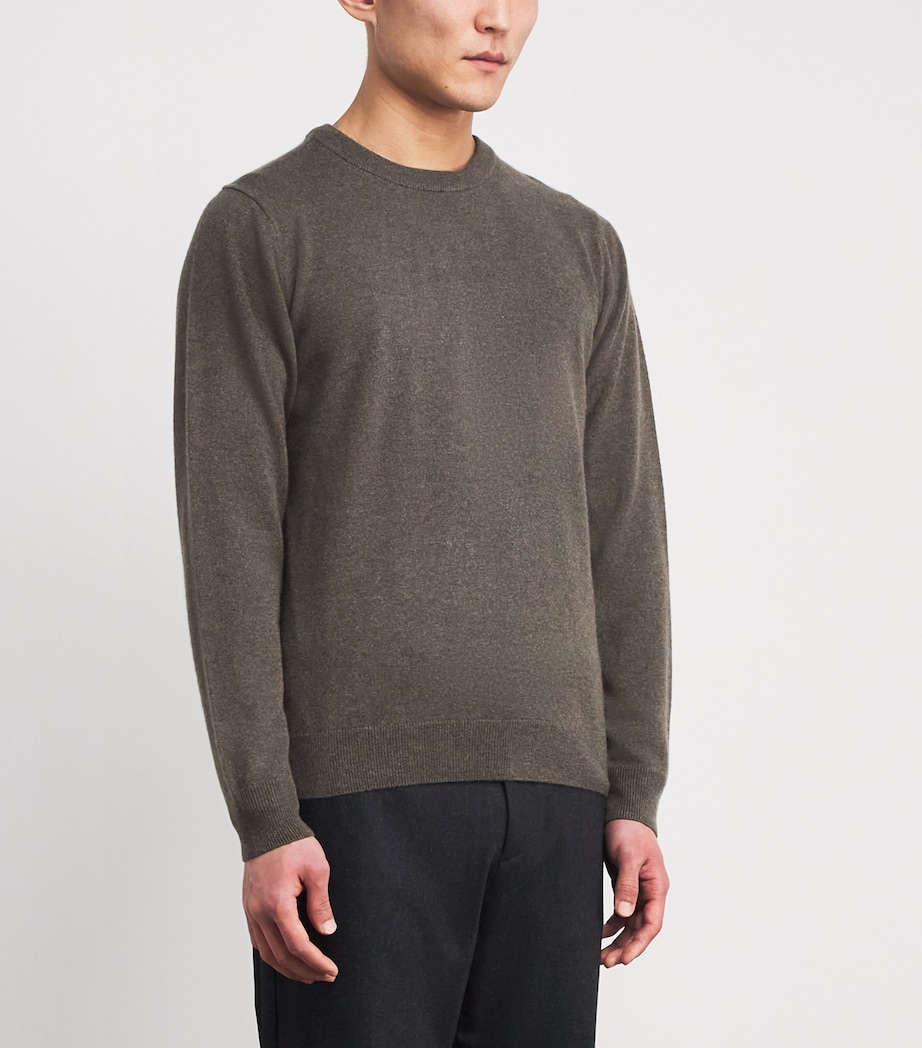 Cashmere Crew-Neck Sweater GNGY KHAKI24 Image 3