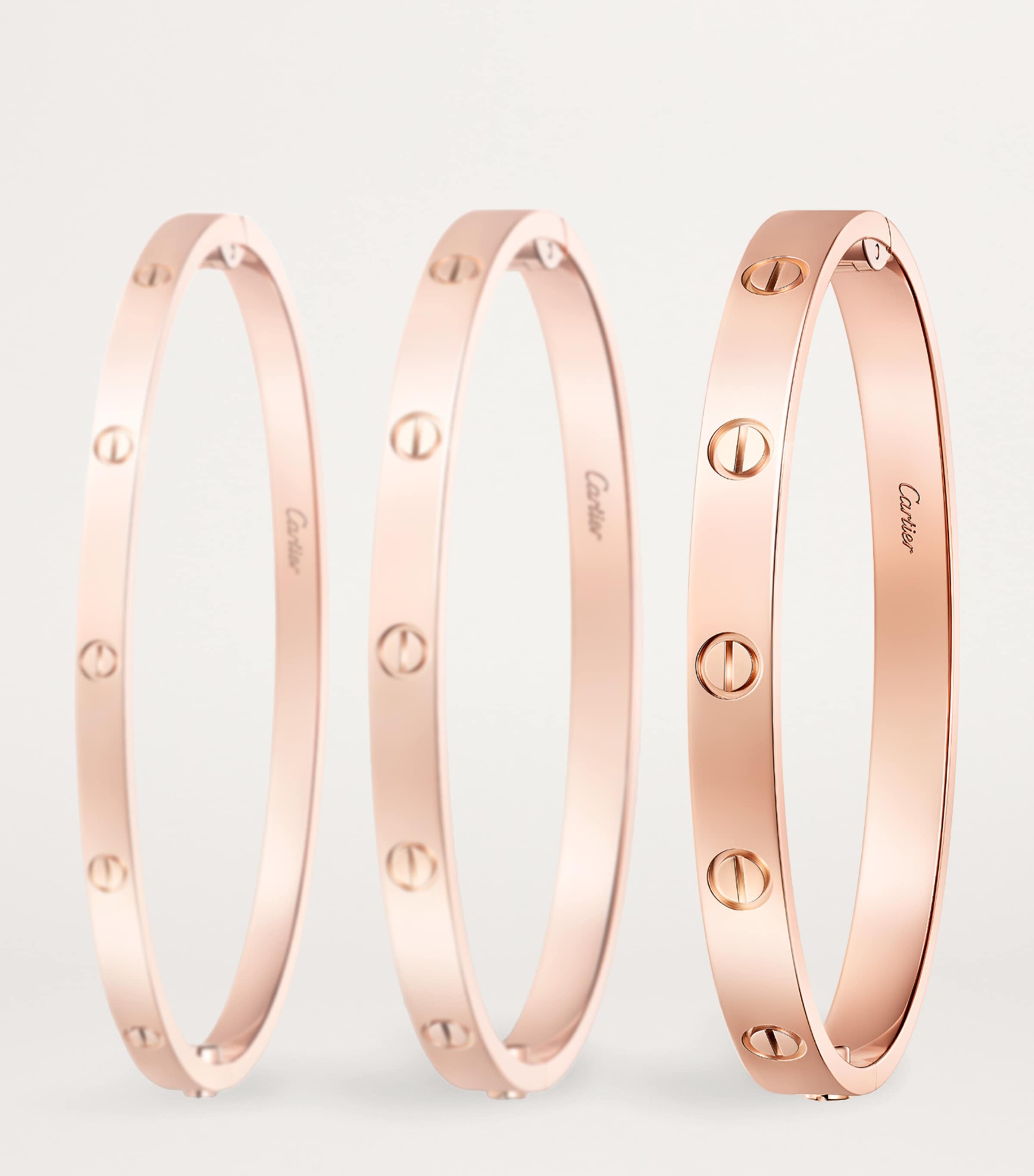 Rose Gold Hinged LOVE Bracelet ROSE GOLD Image 10