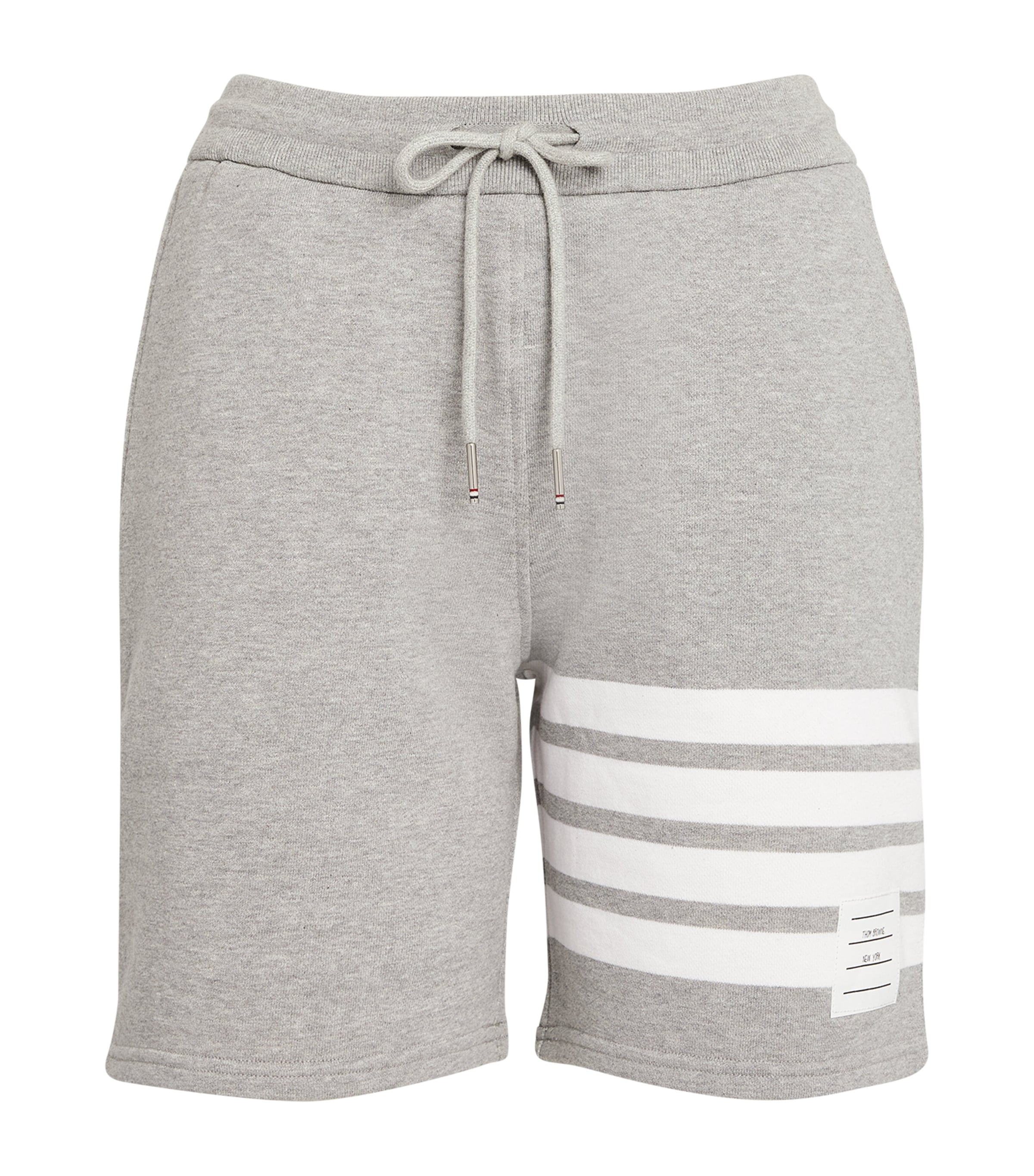 Shop Thom Browne 4-bar Shorts In Grey