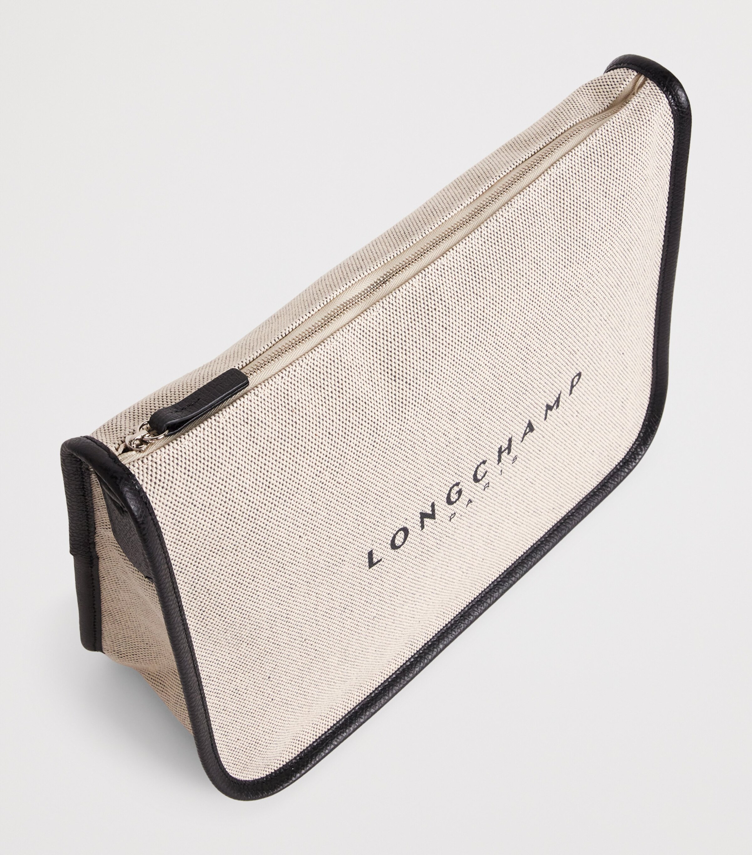 Longchamp Large Canvas Essential Shoulder Bag Ecru Image 4