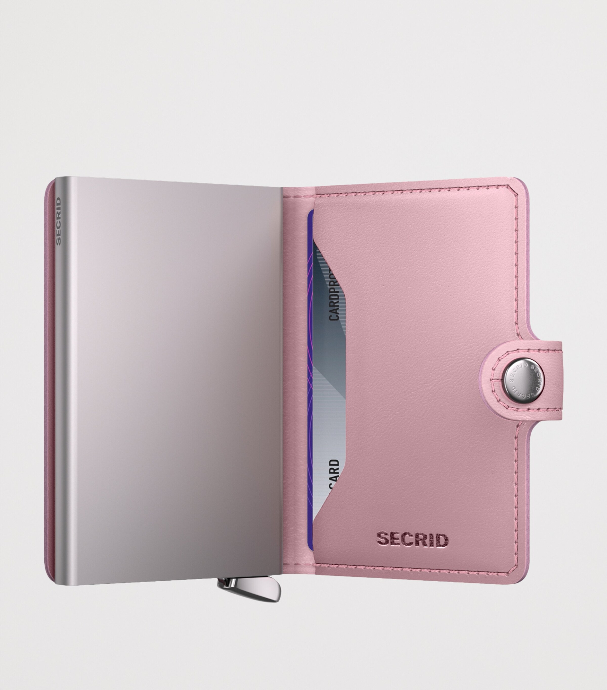 Leather Diamond-Embossed Miniwallet ROSE Image 2