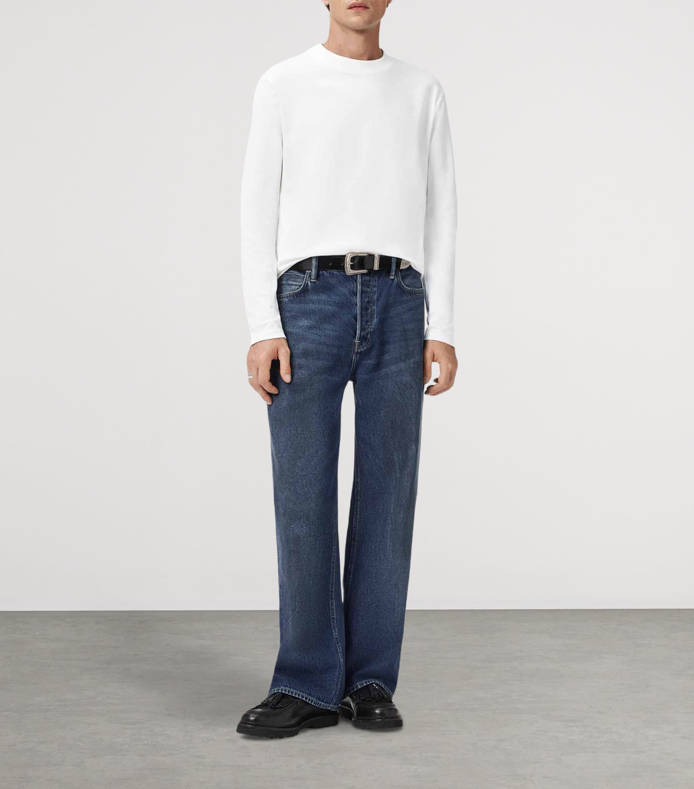 Organic Cotton Long-Sleeve Nero T-Shirt CHALK WHITE Image 2