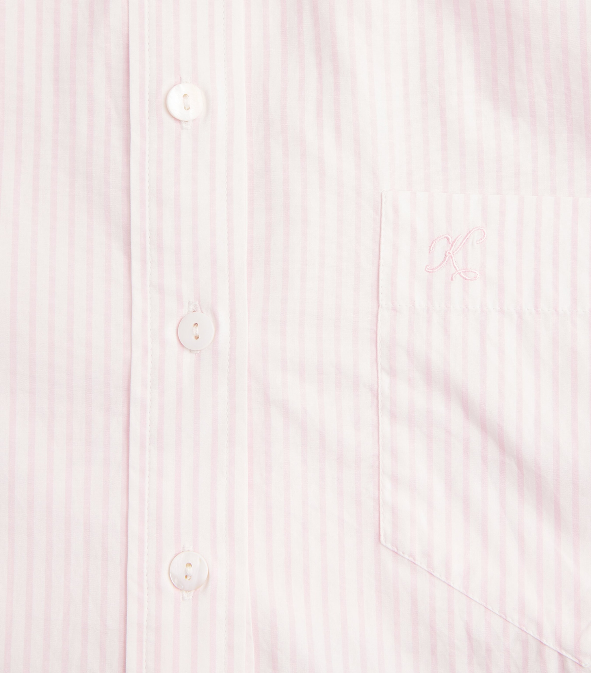 Suzie Kondi Womens Cotton Poplin Stripe Kappa Shirt Blush Stripe Image 6