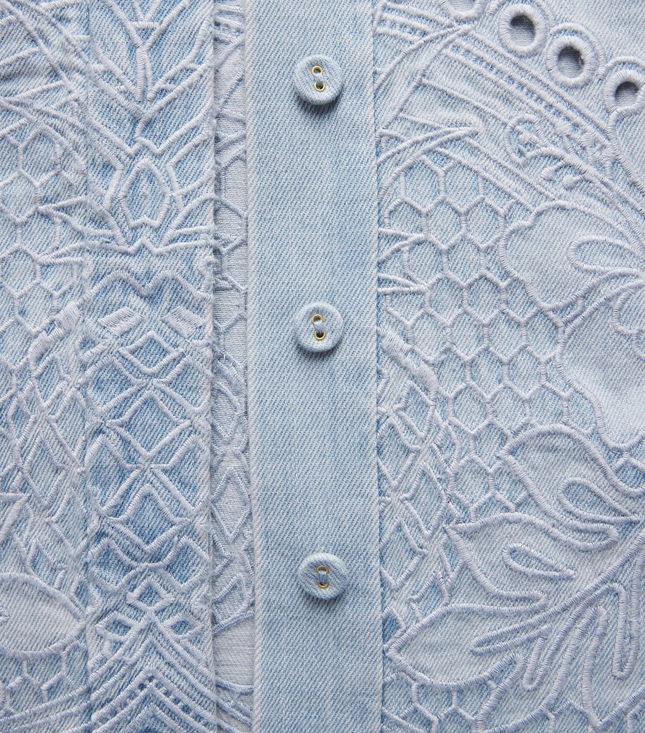 Denim Embroidered Daylight Shirt ICE STORMICESTM Image 5