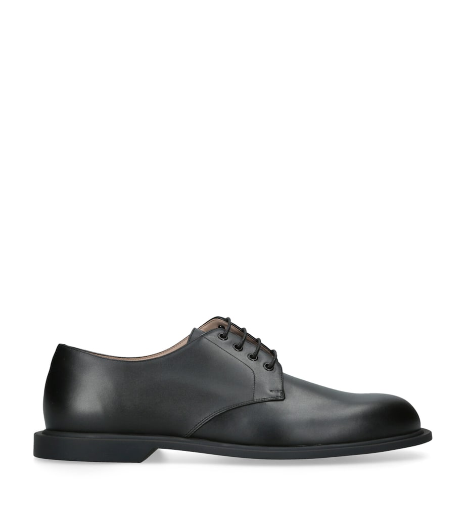 Nic Leather Derby Shoes BLACK Image 1