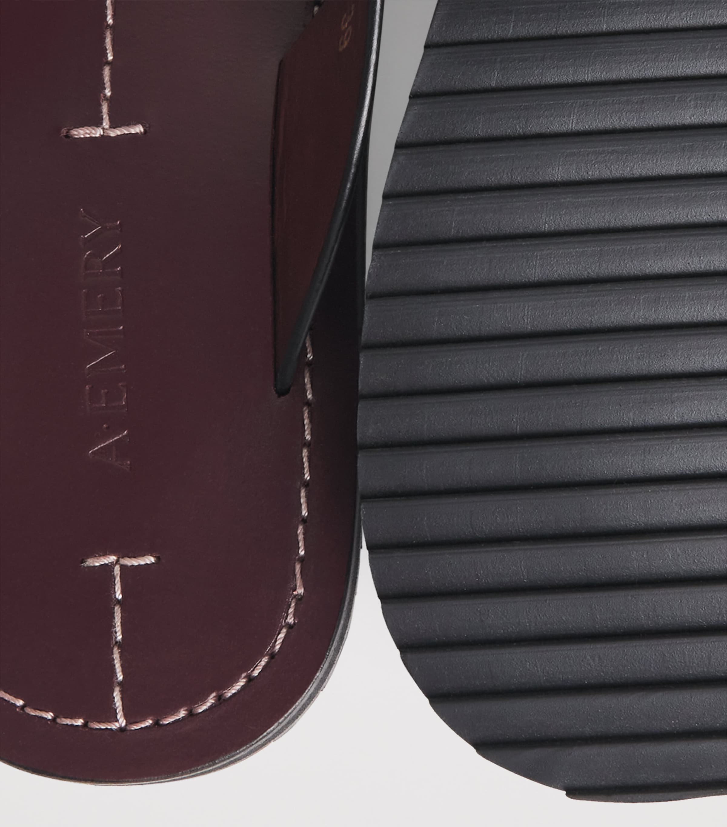 Suede Flora Flip Flops MERLOT Image 7