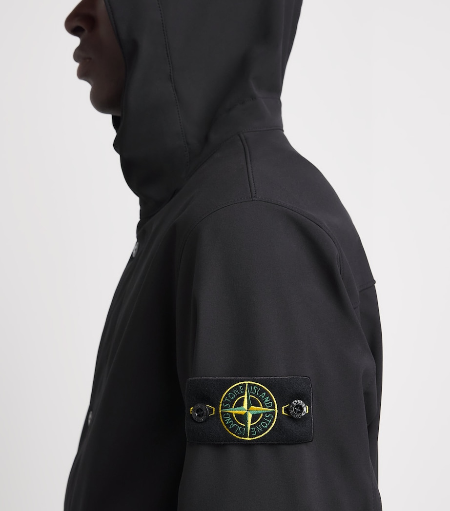 Stone Island Mens Light Soft Shell-R Hooded Jacket Image 3