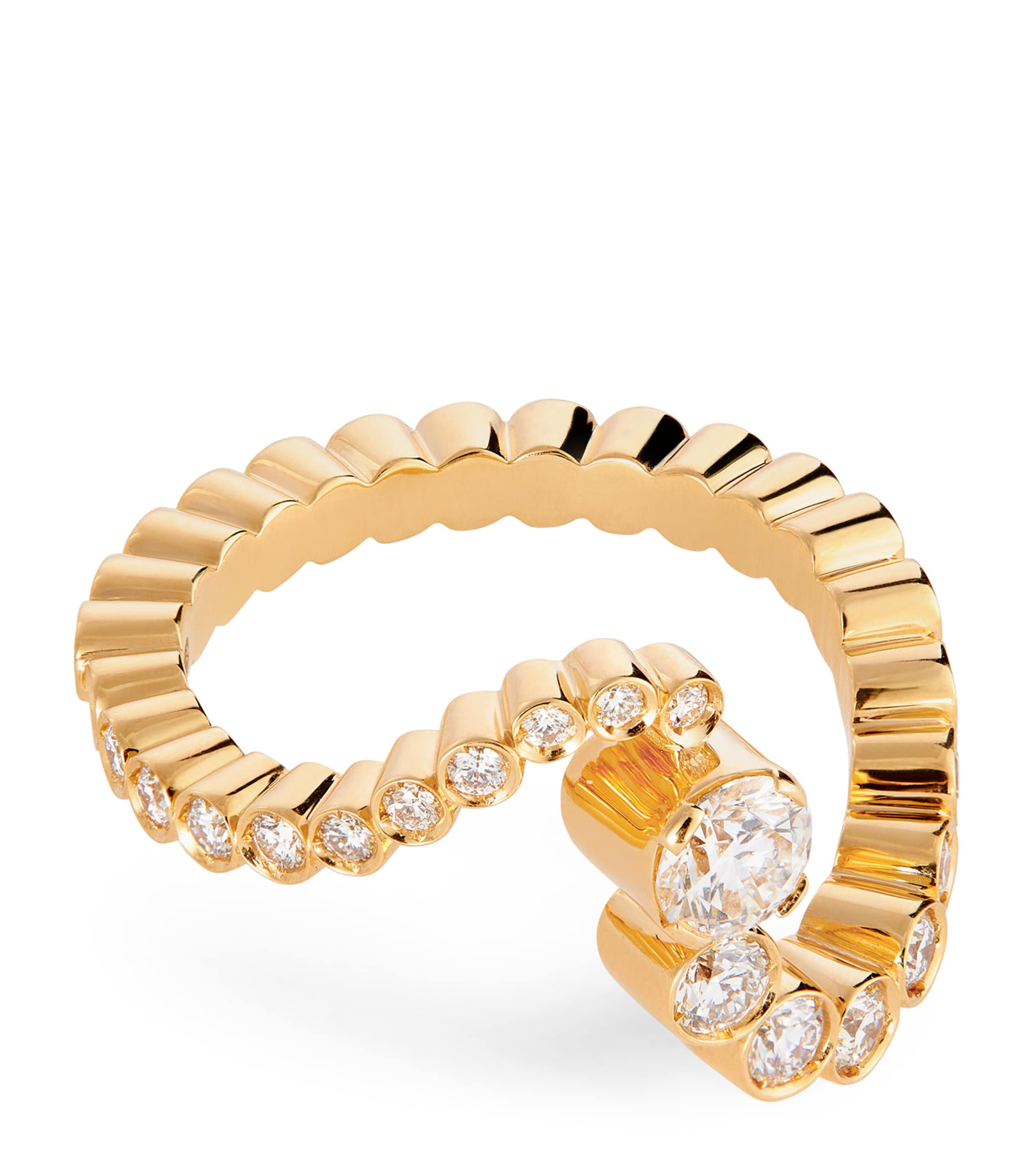 Sophie Bille Brahe Yellow Gold And Diamond Ensemble Ring In Gold