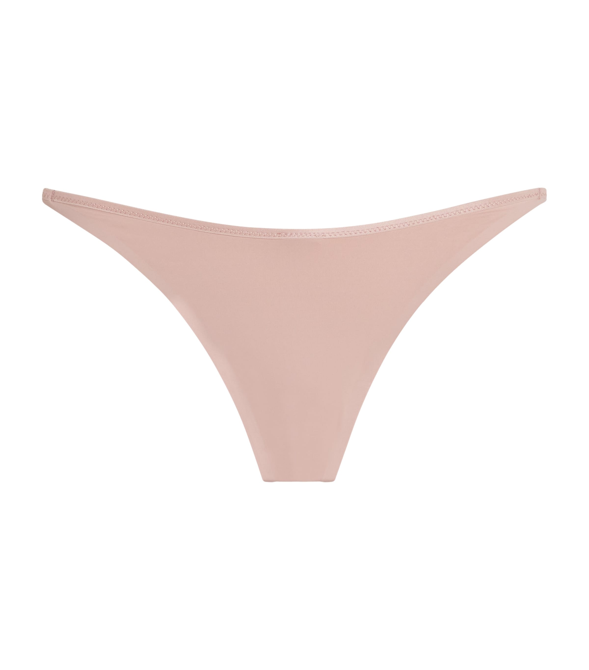 Shop Calvin Klein Minimalist Thong In Beige