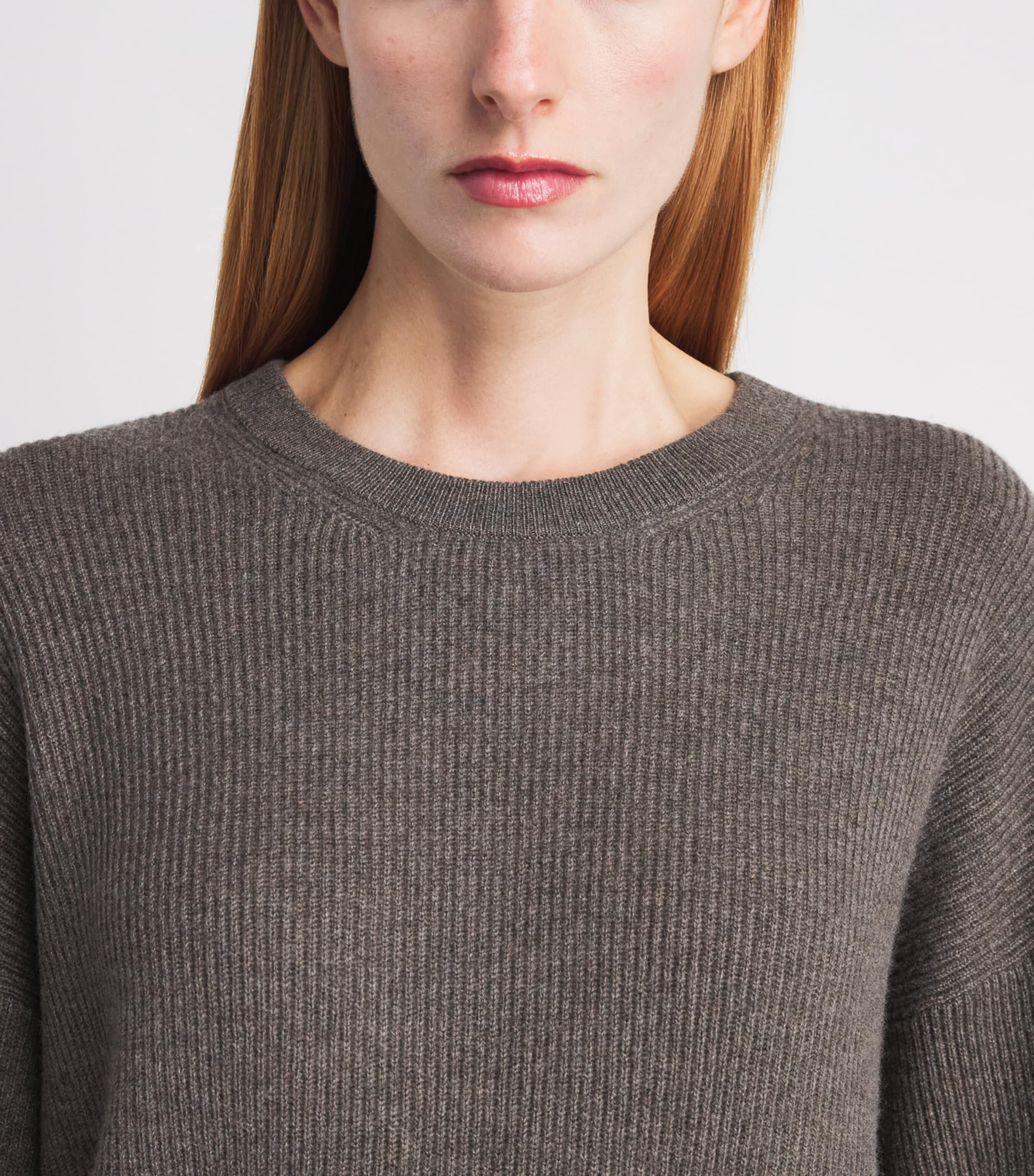 arch 4 Womens Cashmere New Cornwall Sweater Sable Marl Image 3