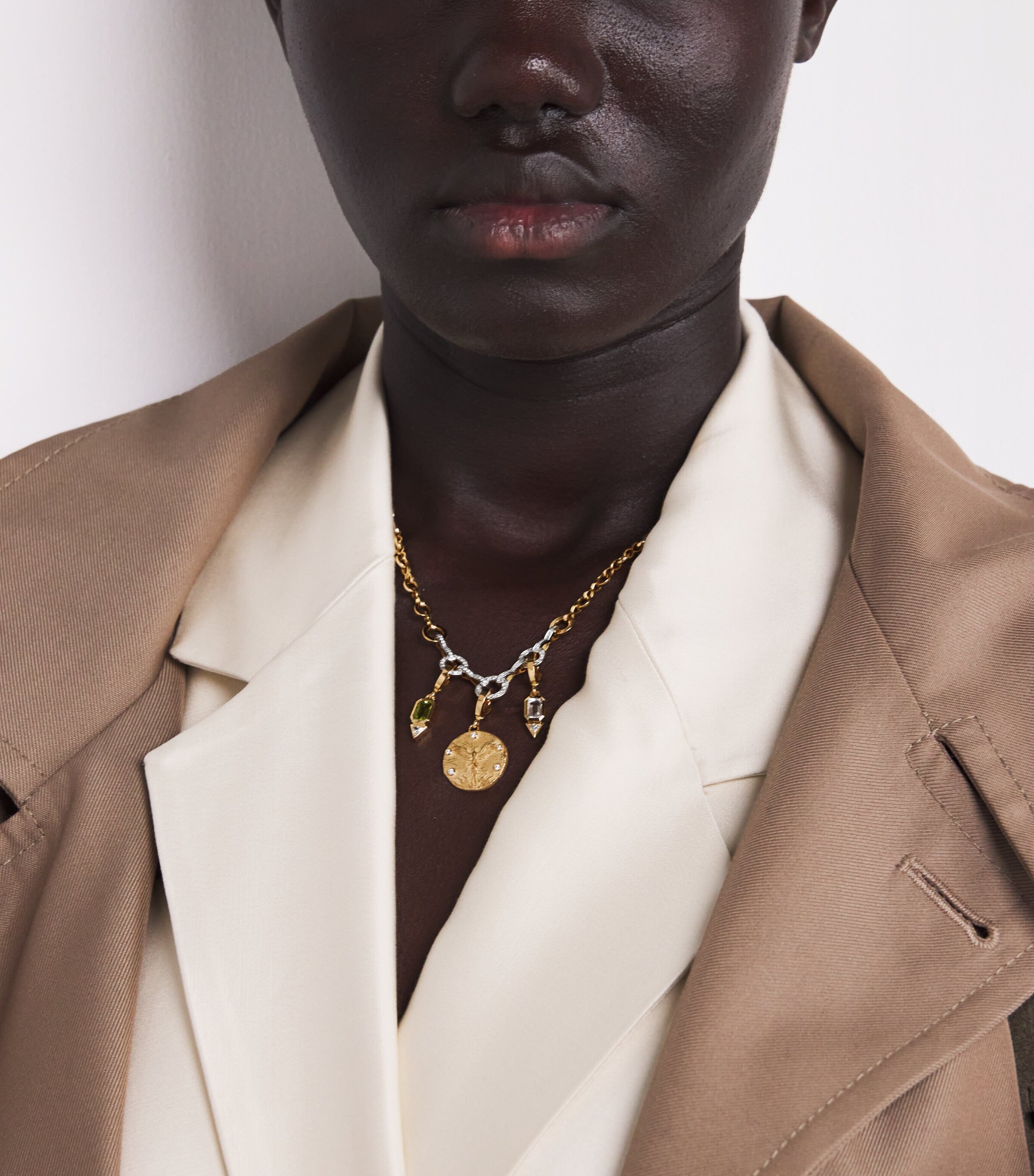 Yellow Gold, Moonstone and Diamond June Charm YELLOW GOLD Image 4