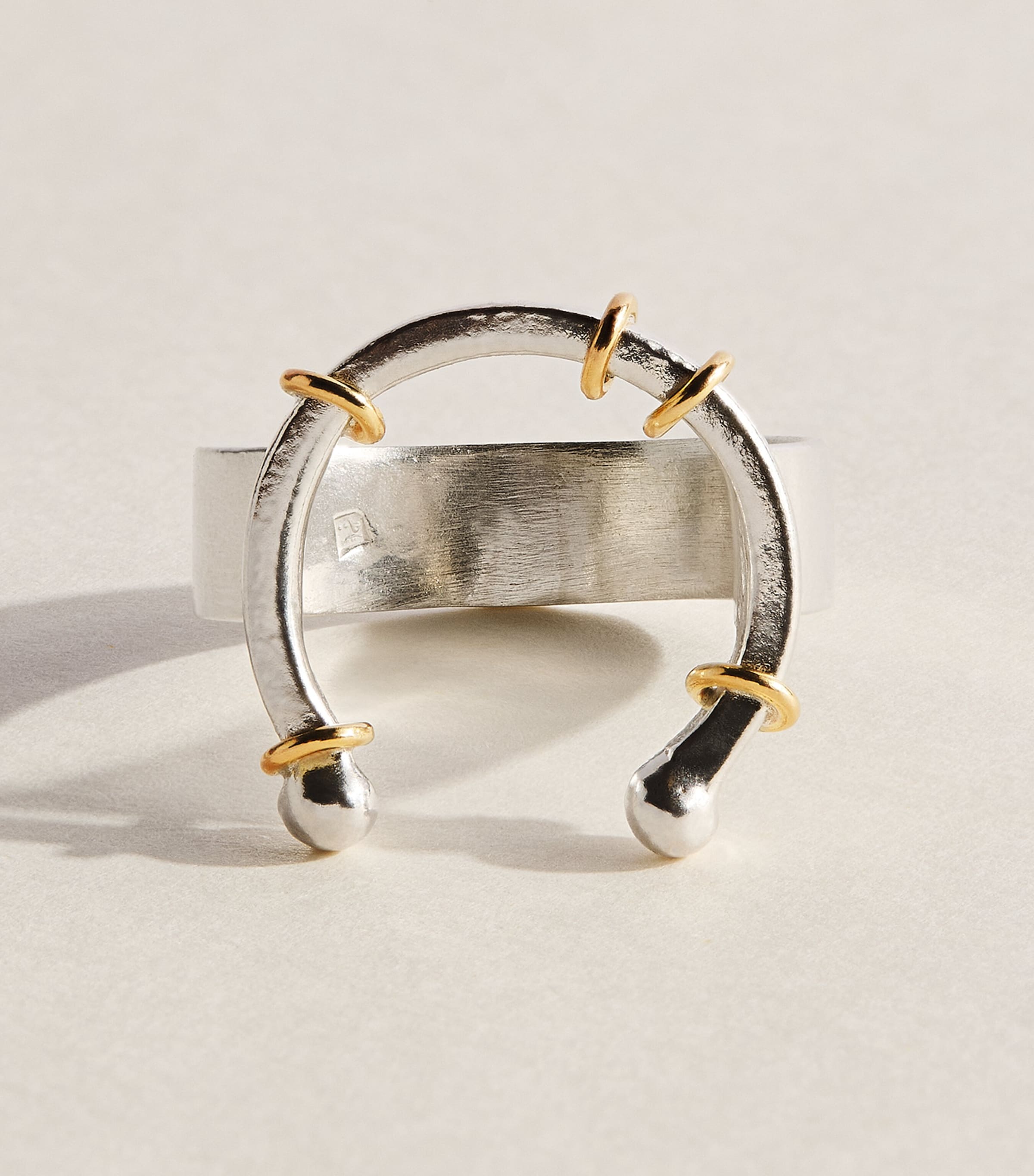 FYR Sterling Silver and Yellow Gold Purity 2.0 Ring Silver