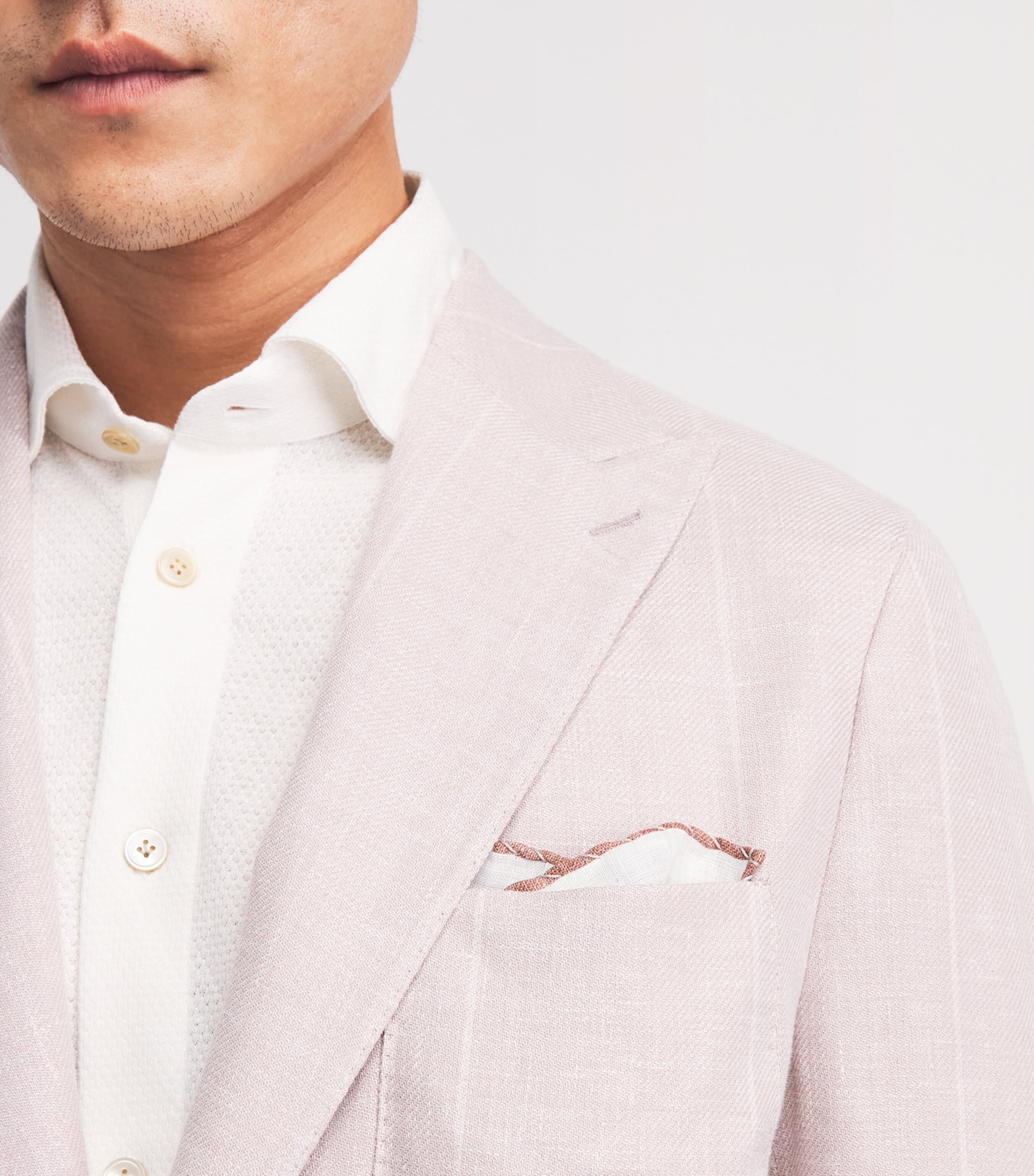 Eleventy Cotton-Wool Pocket Square Avorio E Sale Dell'h Image 2