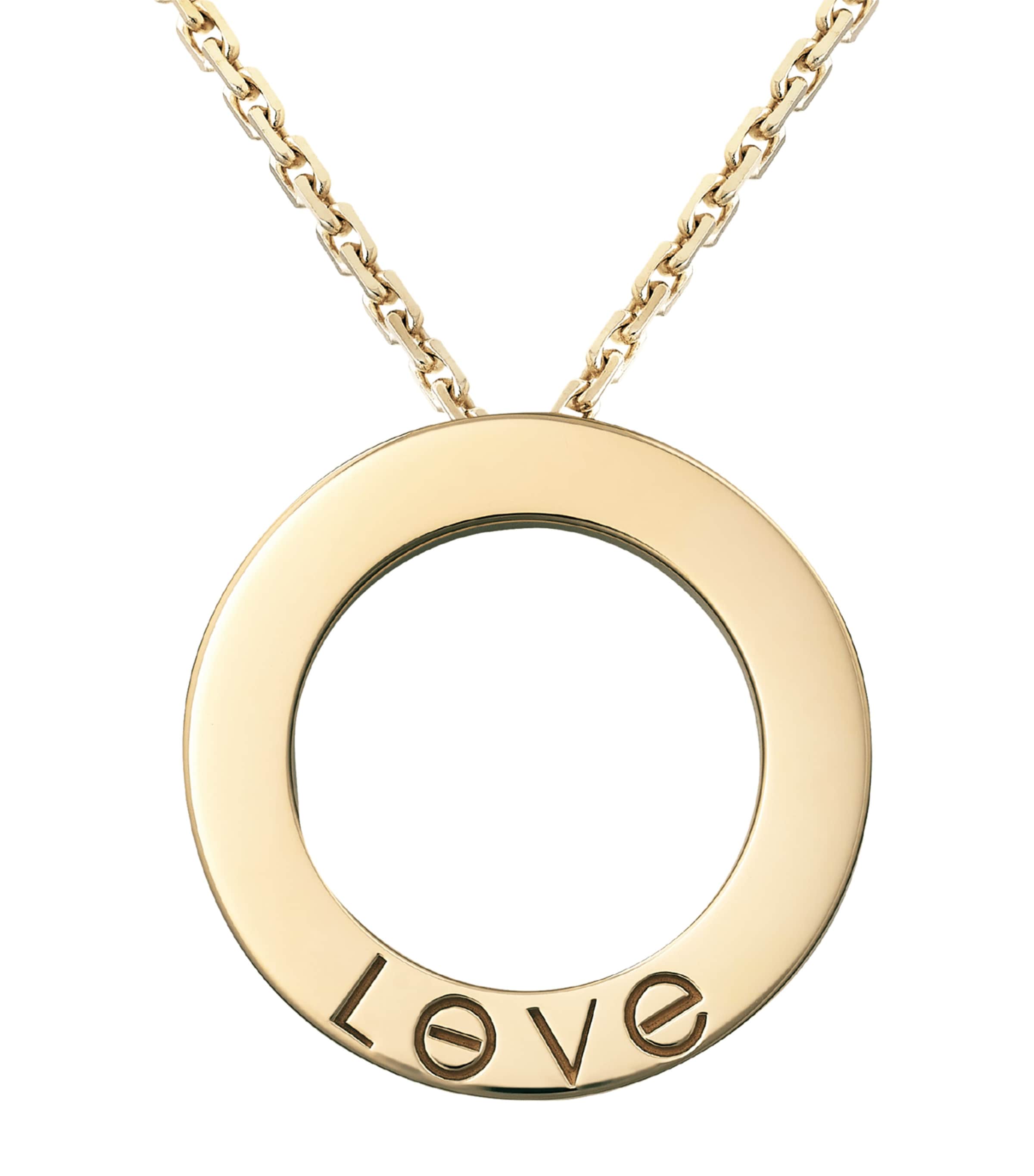 Cartier Yellow Gold and Diamond LOVE Necklace Harrods UK