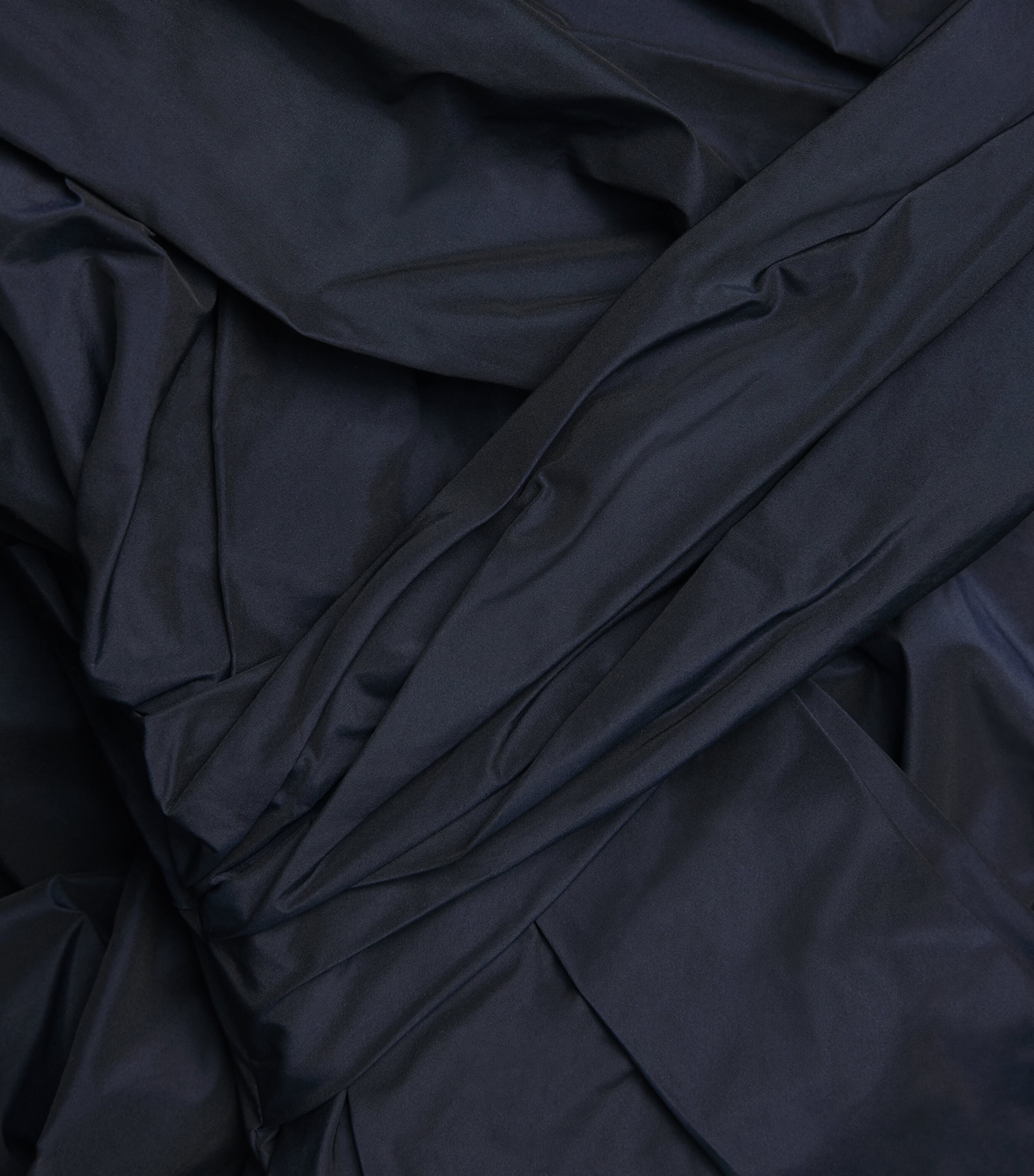 Taffeta Pleated Maxi Dress 460 NUIT Image 5