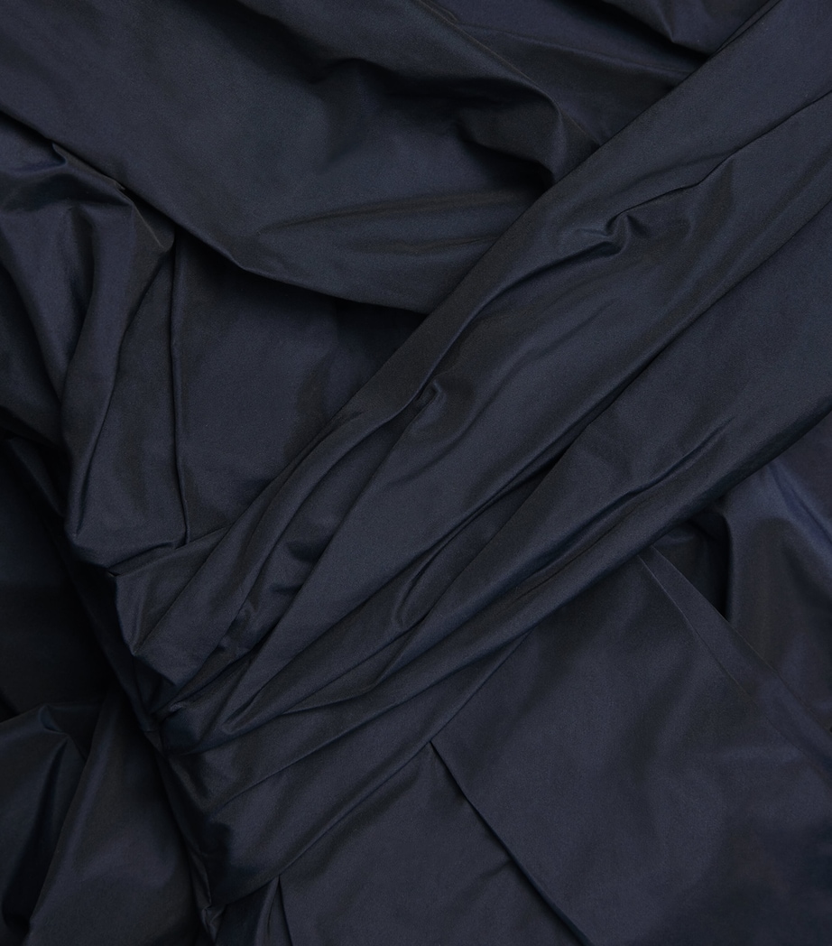 Taffeta Pleated Maxi Dress 460 NUIT Image 5