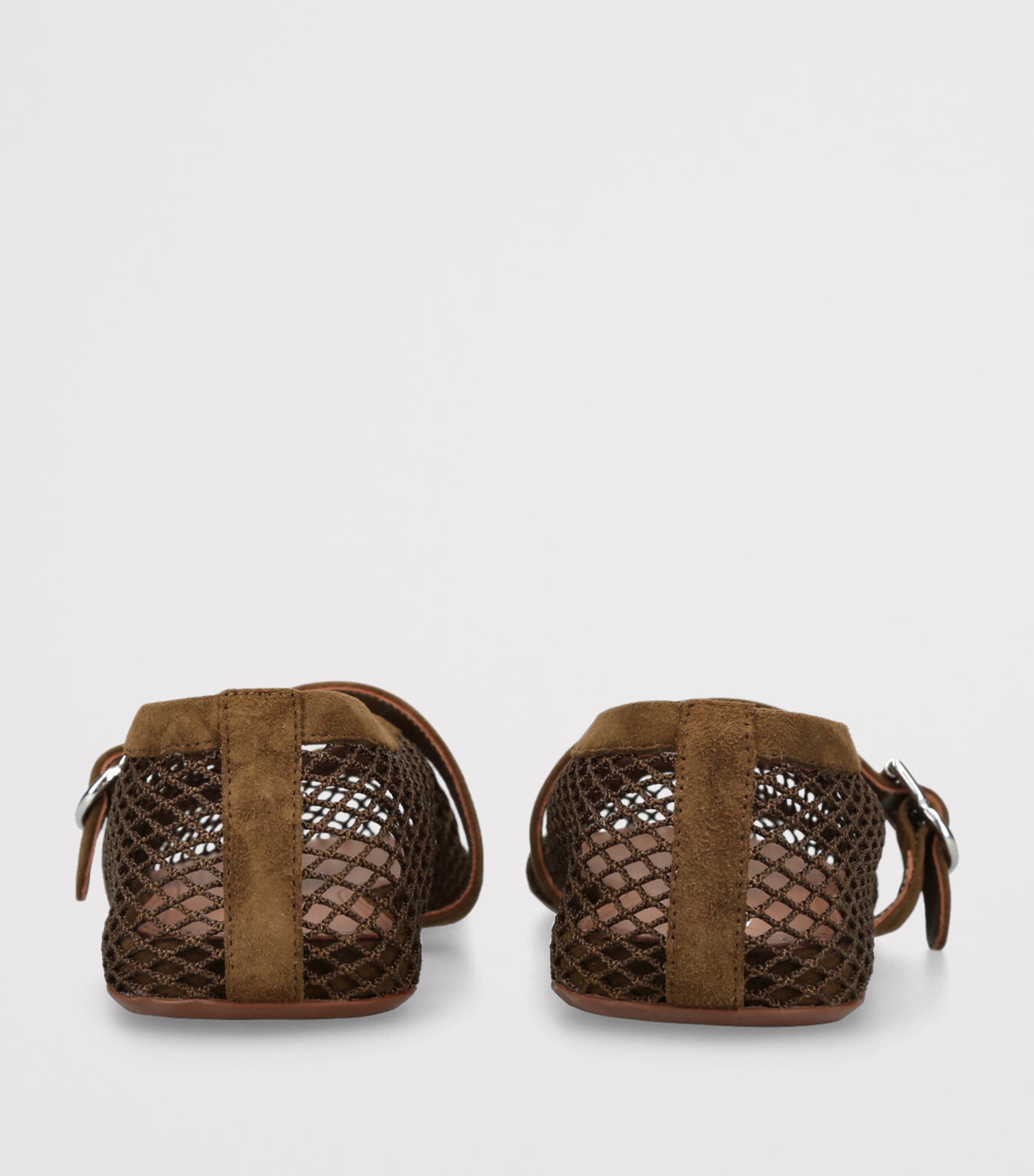 Alaïa Mesh Ballet Flats Khaki Image 2