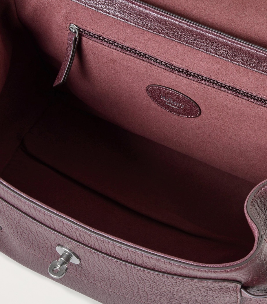 Grained Leather Alexa Cross-Body Bag BLACK CHERRY Image 4