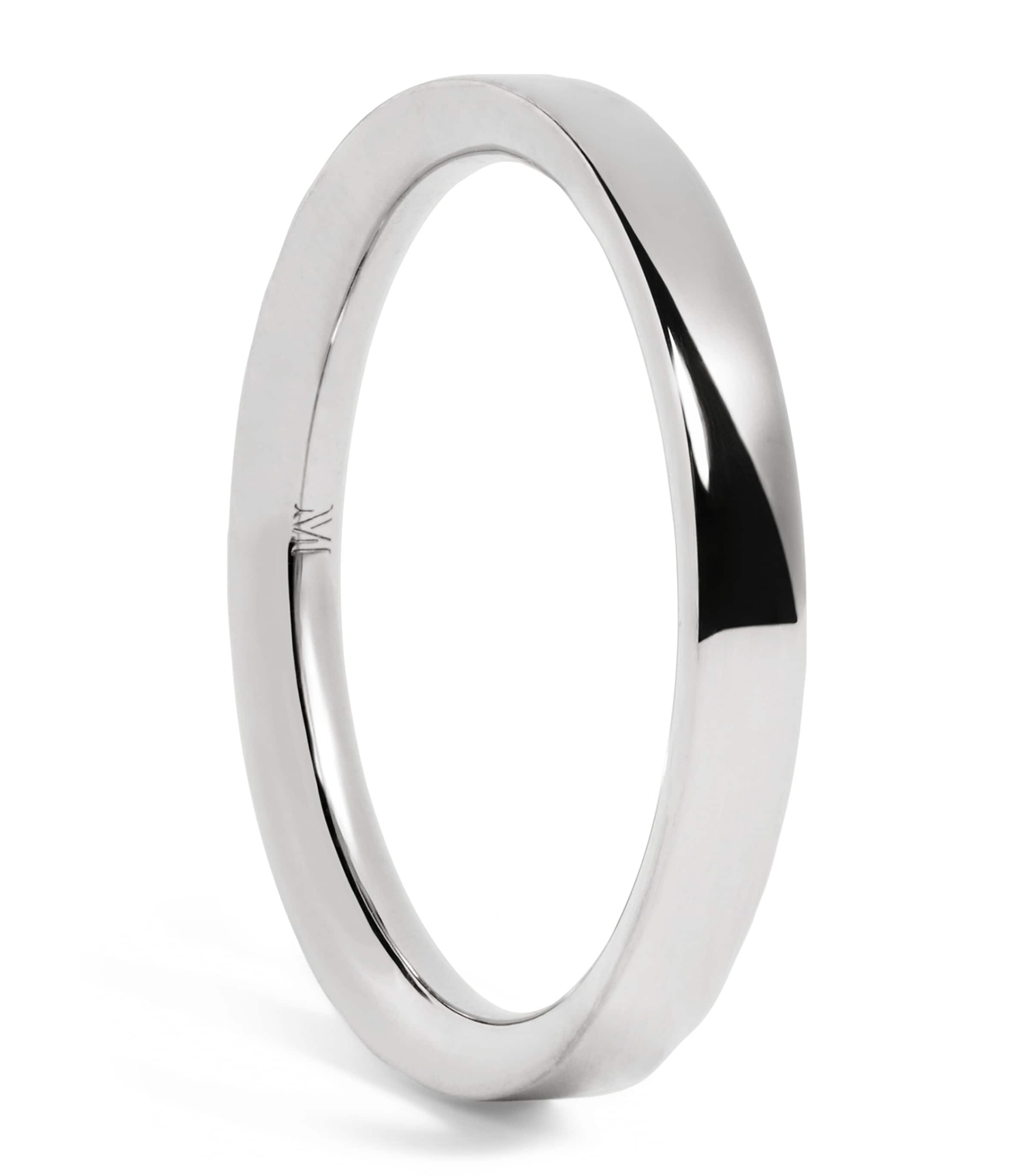 Monica Vinader Sterling Silver Essential Stacking Ring Silver Image 1