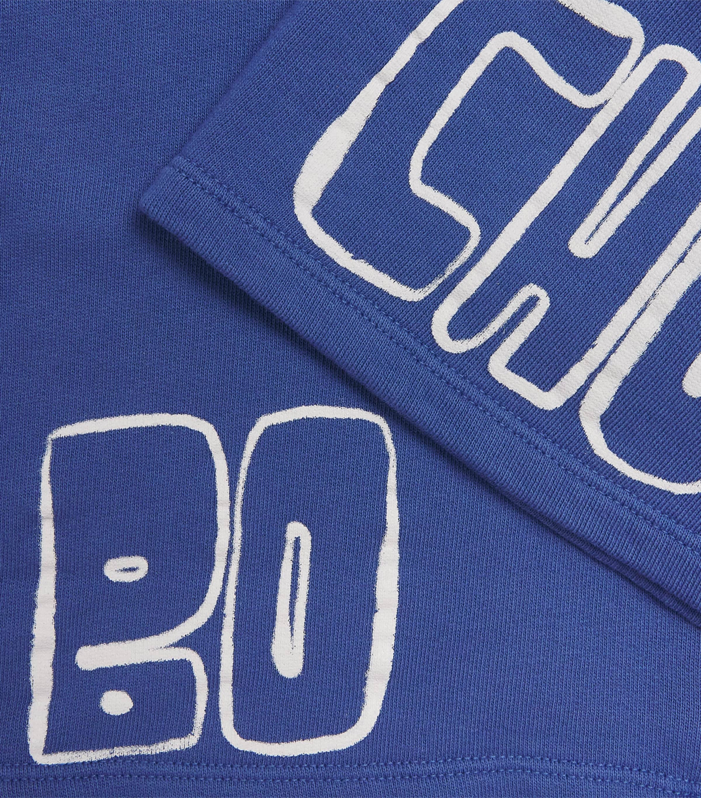Bobo Choses Cotton Logo Sweatshorts (4-5 Years) Navy Blue Image 3