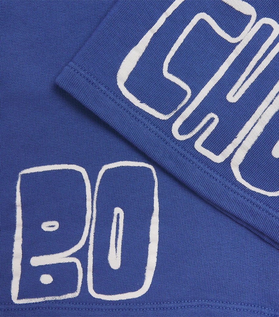 Bobo Choses Cotton Logo Sweatshorts (4-5 Years) Navy Blue Image 3