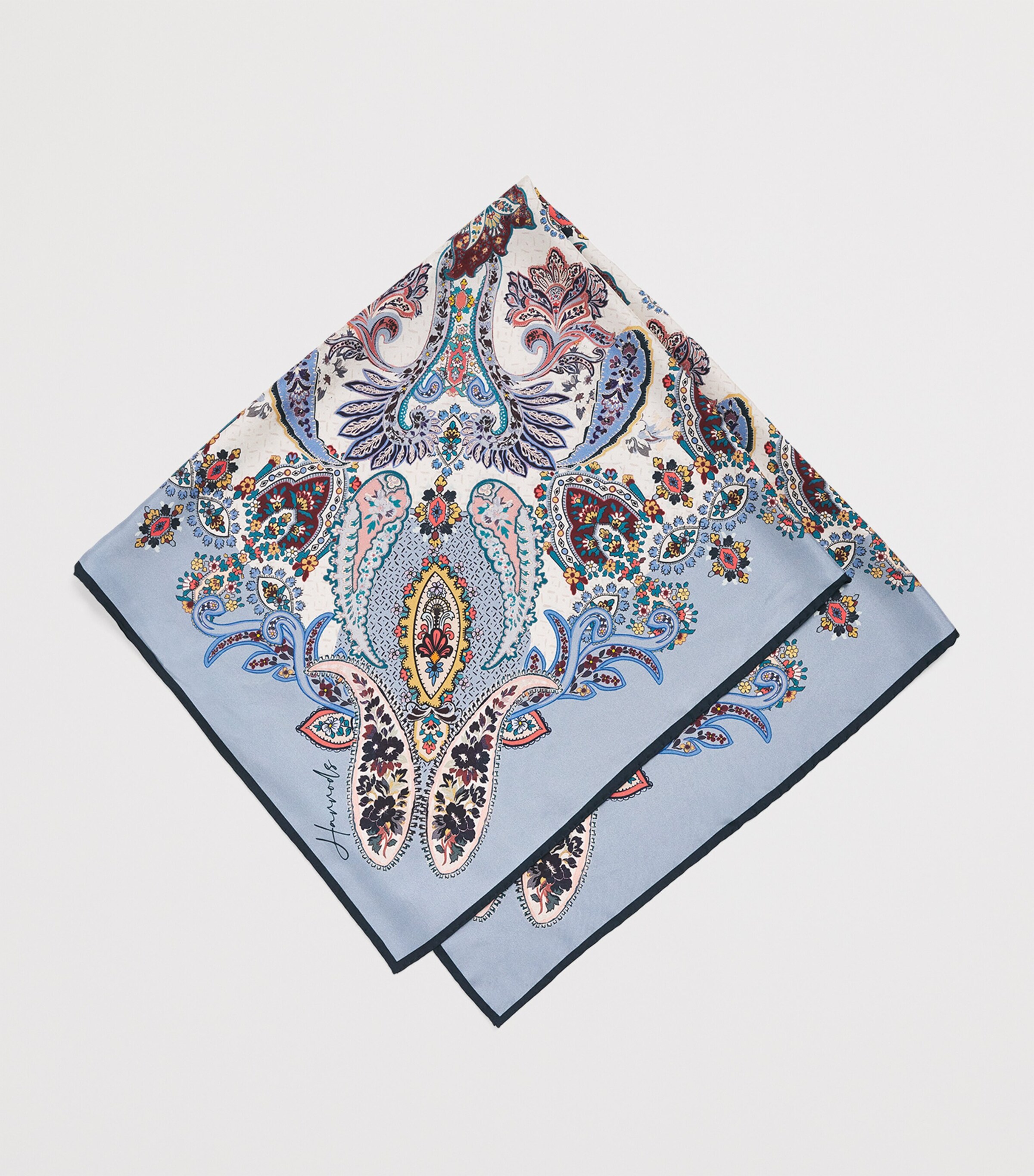 Silk Paisley Scarf MULTI Image 5