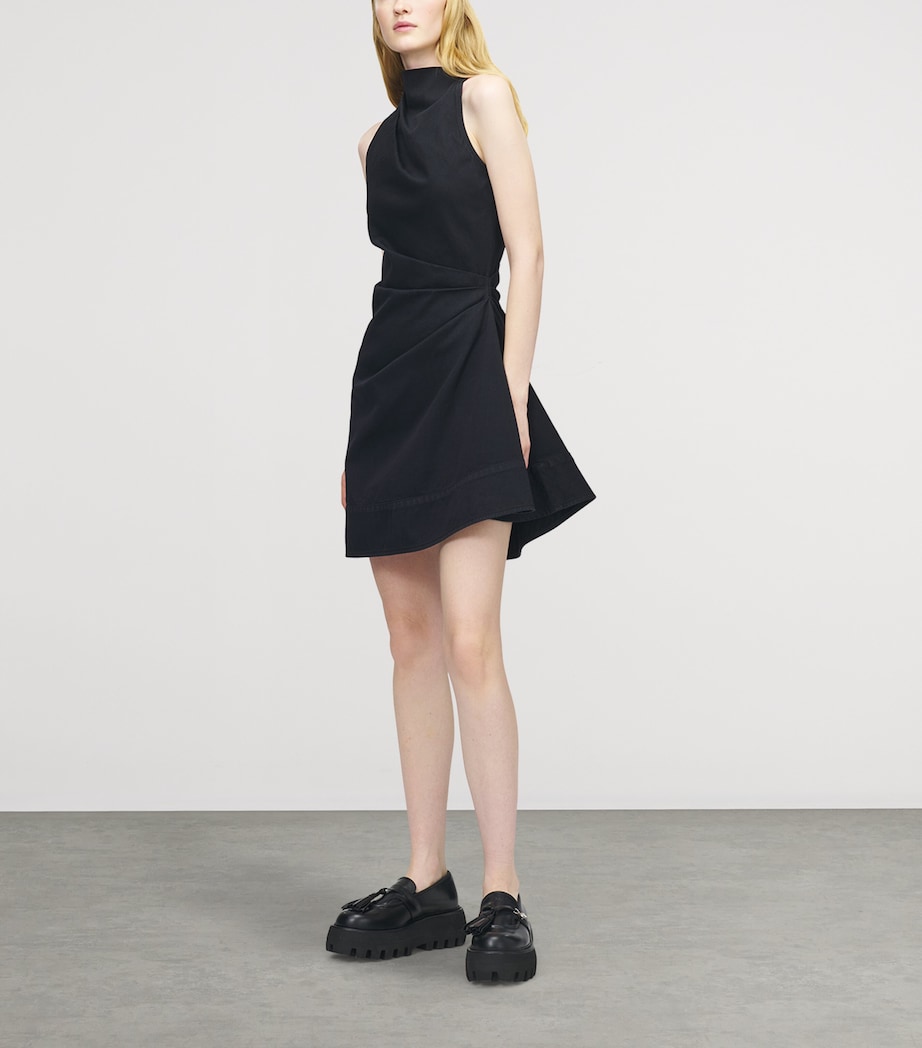 Cotton Asymmetric Mini Dress 1000 Image 2