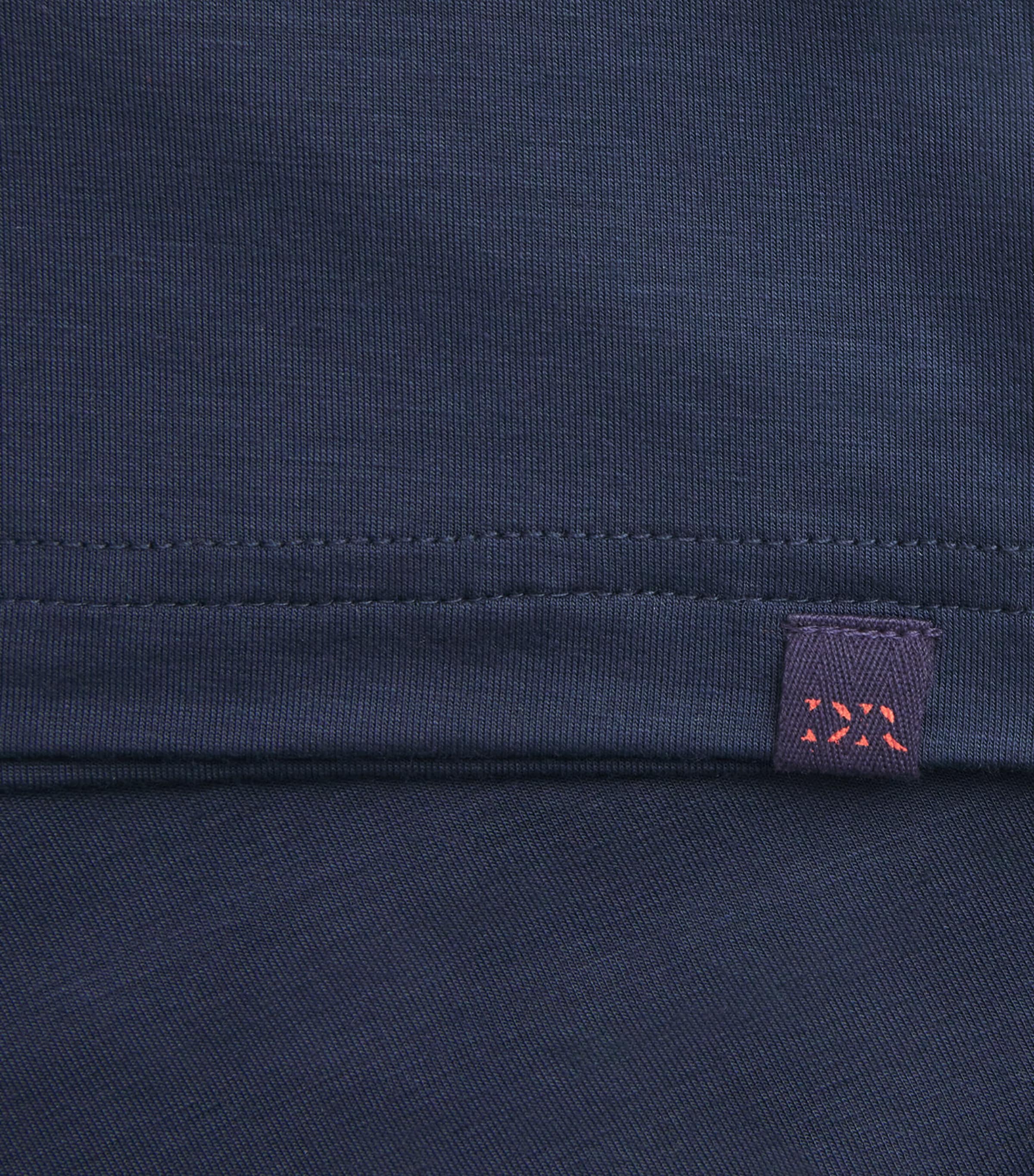 Derek Rose Womens Micro Modal Lara Pyjama Top Navy Image 6