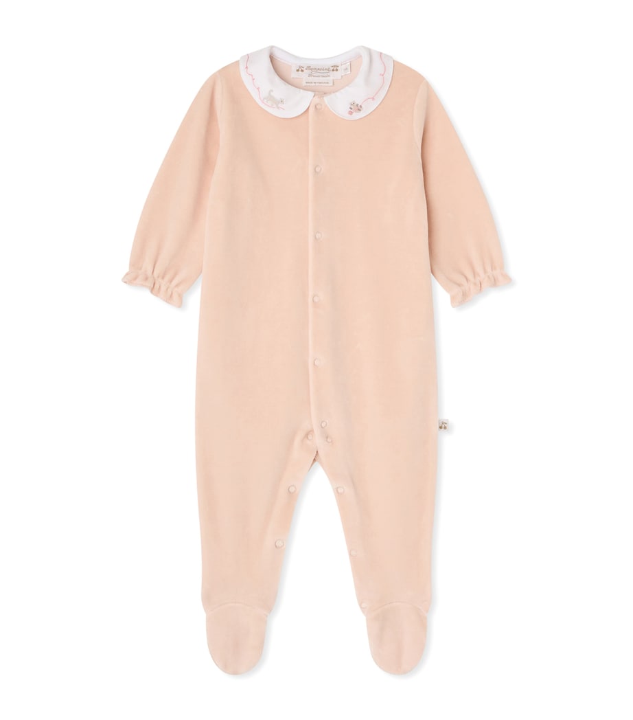 Bonpoint Velvet Collared All-In-One (1-18 Months) Rose Fane Image 1