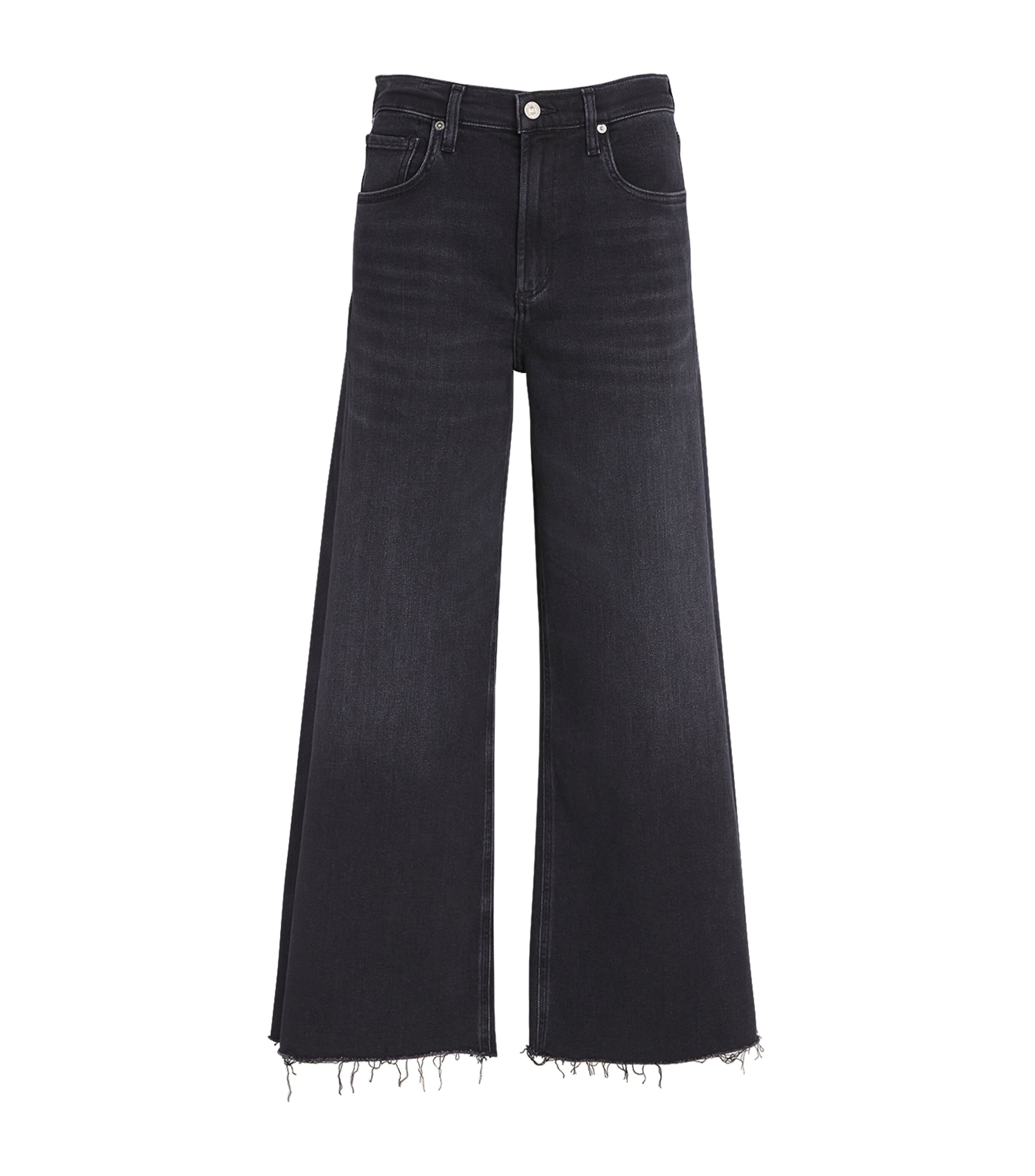 CITIZENS OF HUMANITY CROPPED LYRA WIDE-LEG JEANS 