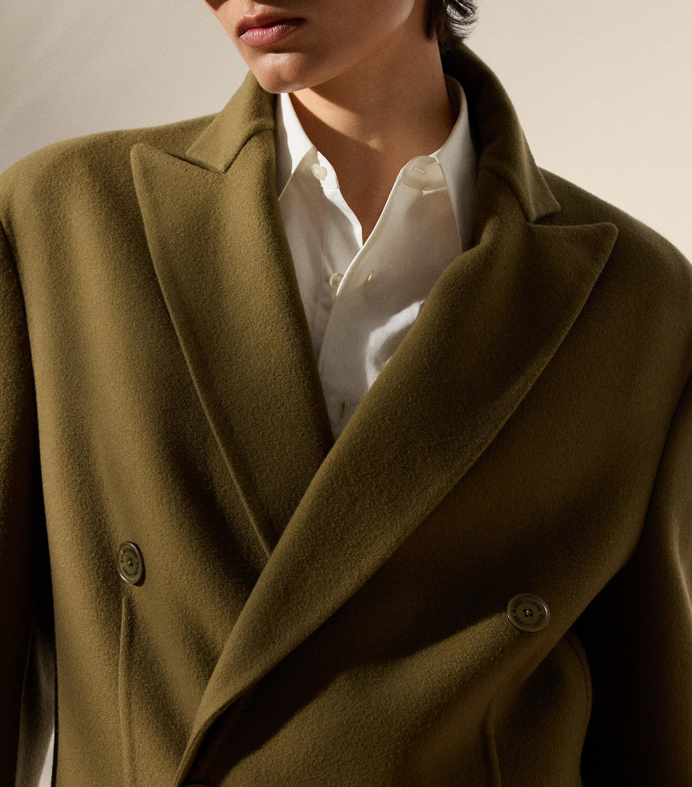 Wool-Cashmere Adalaide Coat MOSS Image 6