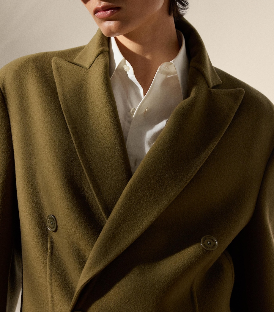 Wool-Cashmere Adalaide Coat MOSS Image 6