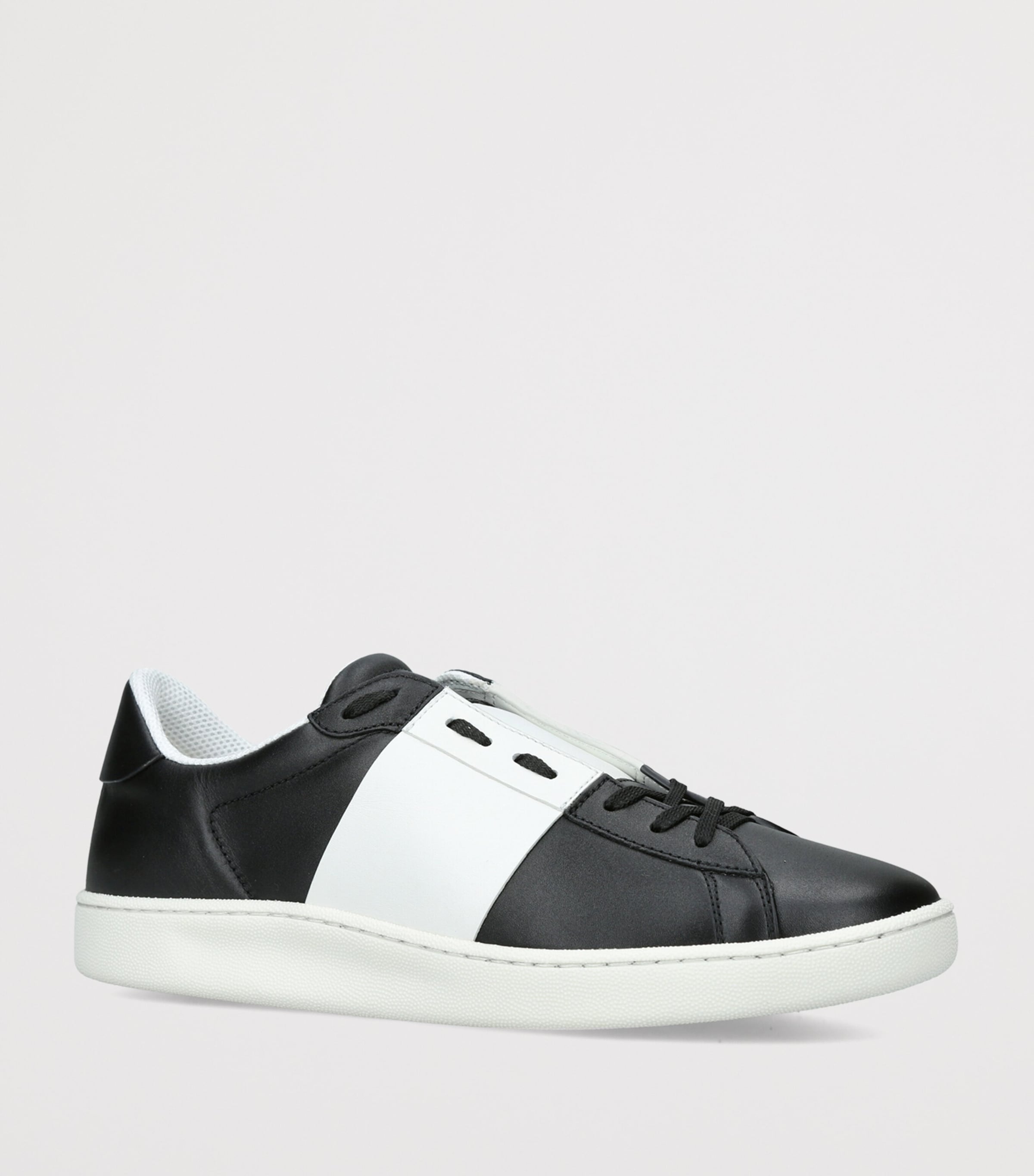 Valentino Garavani Leather Open Royco Sneakers Blk/white Image 3
