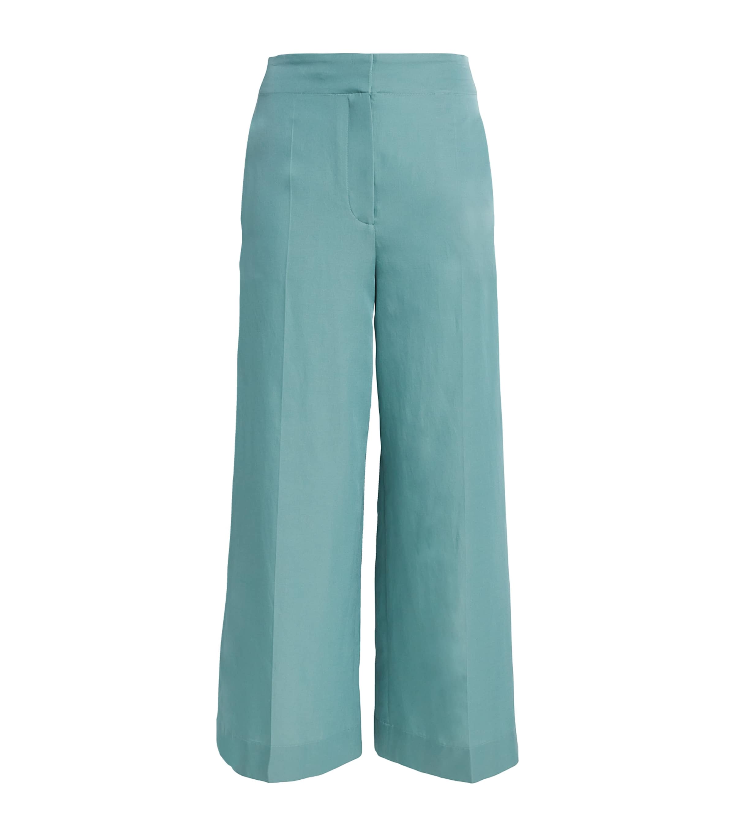 Joseph Alane Stretch-crepe Wide-leg Pants In Blue