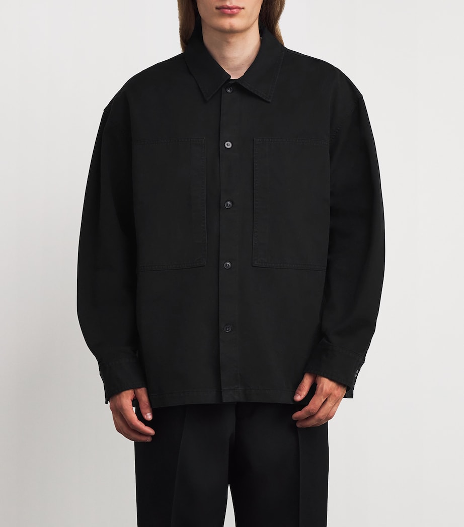 Cotton Rhode Overshirt BLACK Image 3