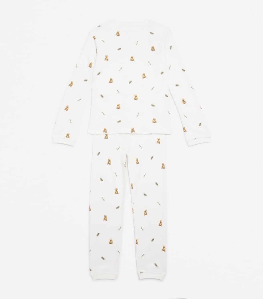 Rosa & Blue Brown Bear Pyjama Set (7-8 Years) Brown Bear Image 3