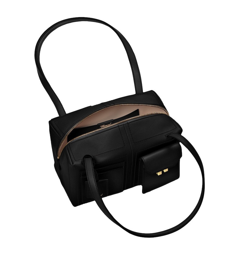 Chopard Leather Ice Cube Shoulder Bag Black Image 6