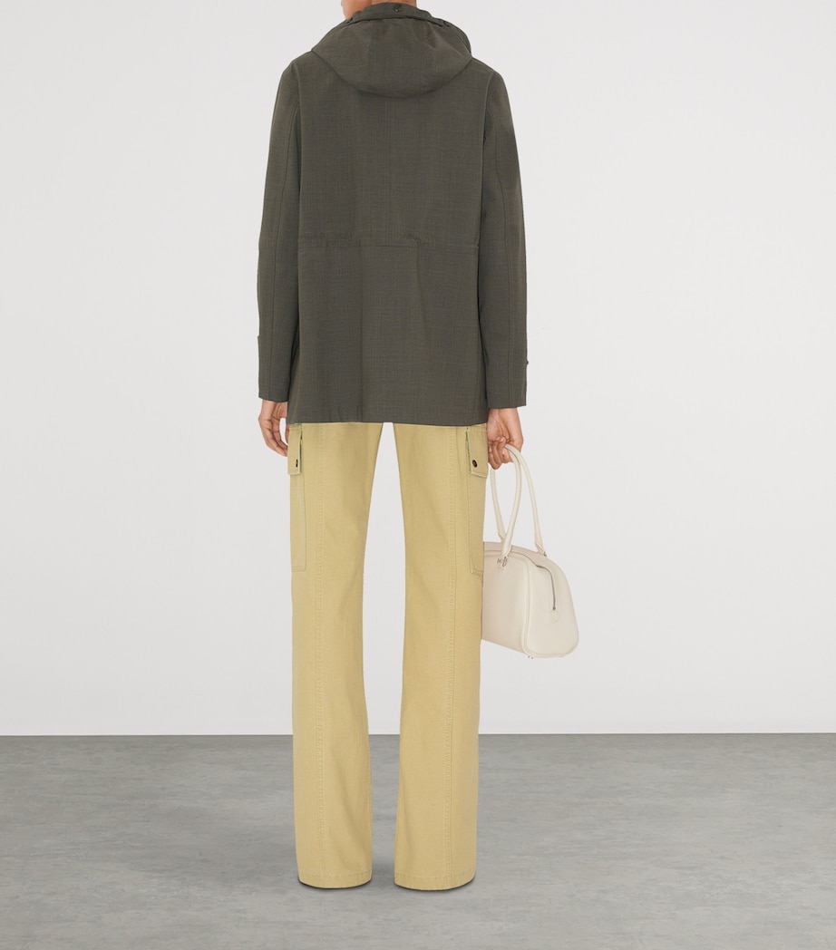 Stretch-Wool Field Jacket MOSS MELANGE Image 5