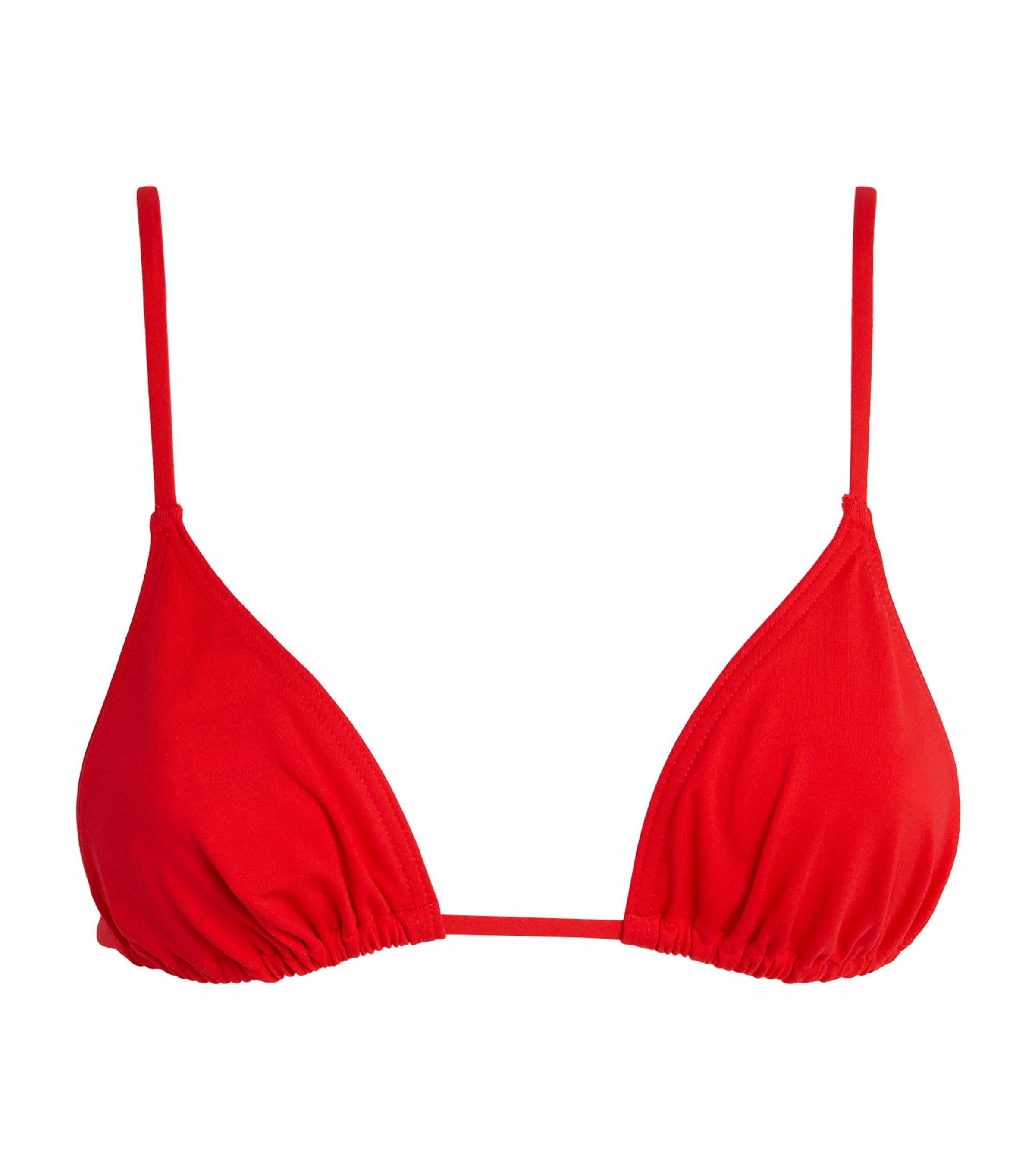 Eres Mouna Triangle Bikini Top In Red