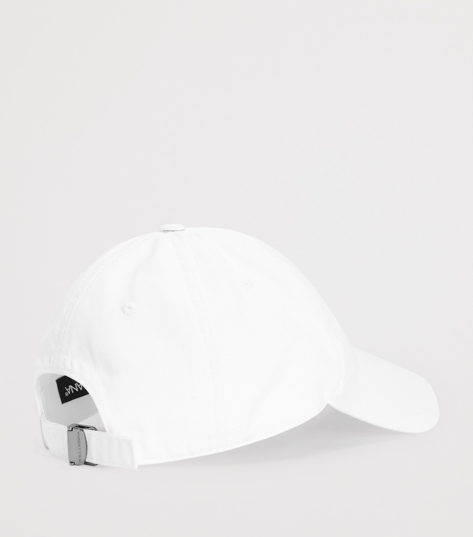 Dolce&Gabbana Appliqué Baseball Cap Optical White Image 2